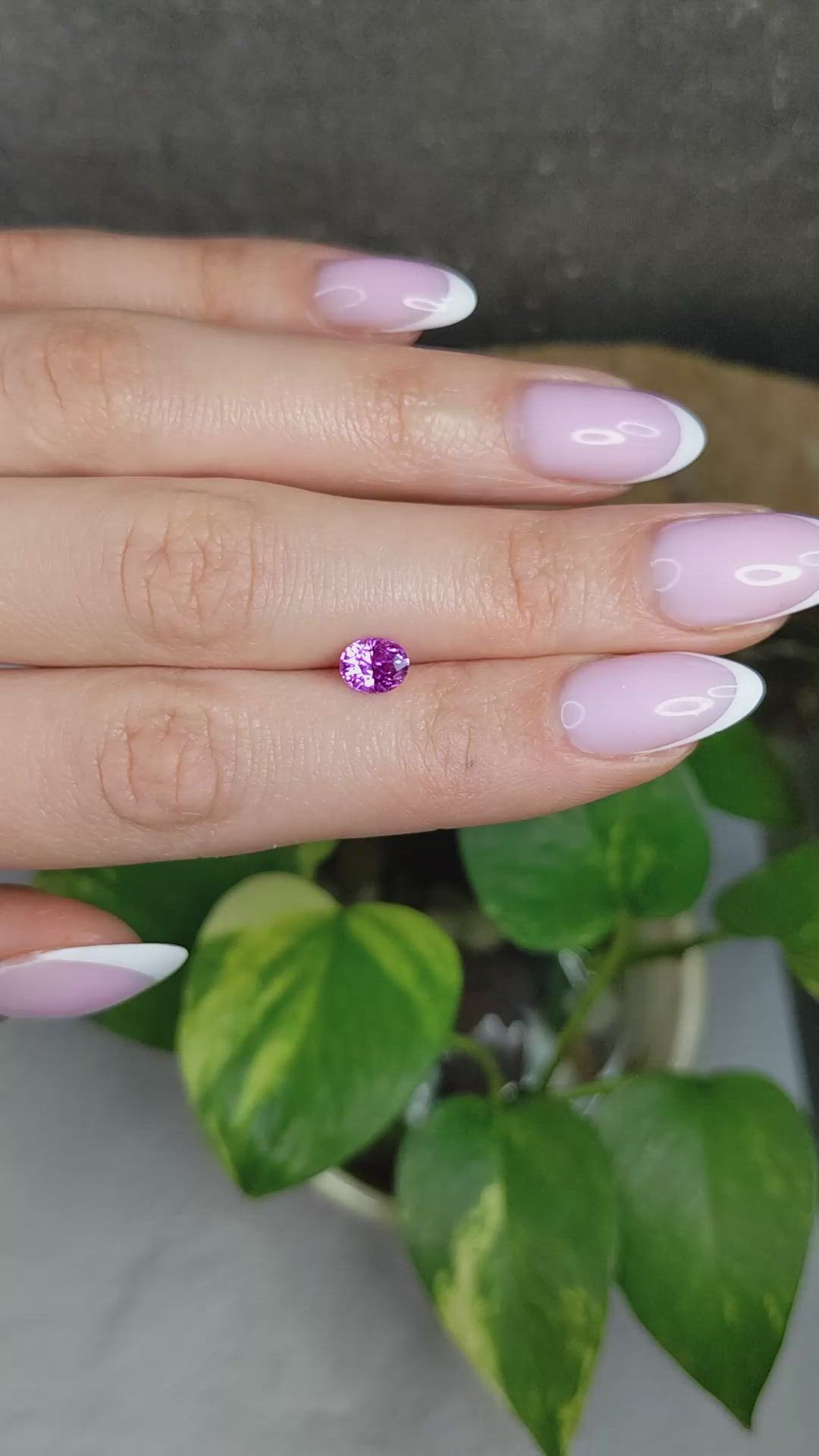 1.02 Ct. Pink Sapphire from Madagascar Size Video