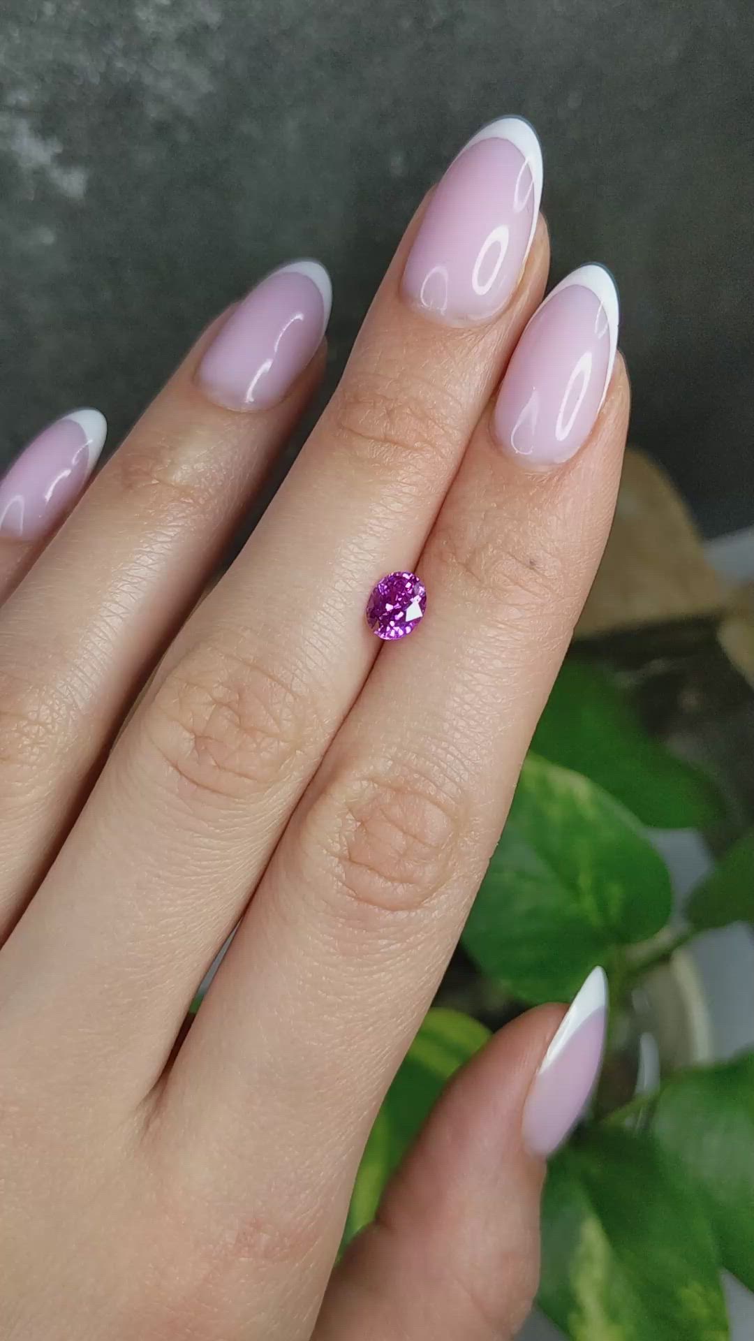 1.02 Ct. Pink Sapphire from Madagascar Size Video