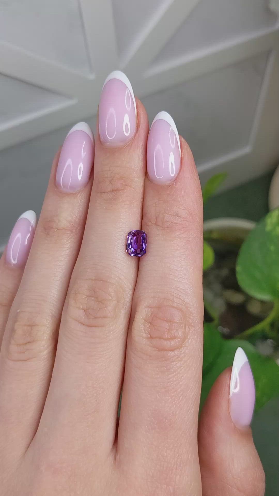 1.48 Ct. Purple Sapphire from Madagascar Size Video
