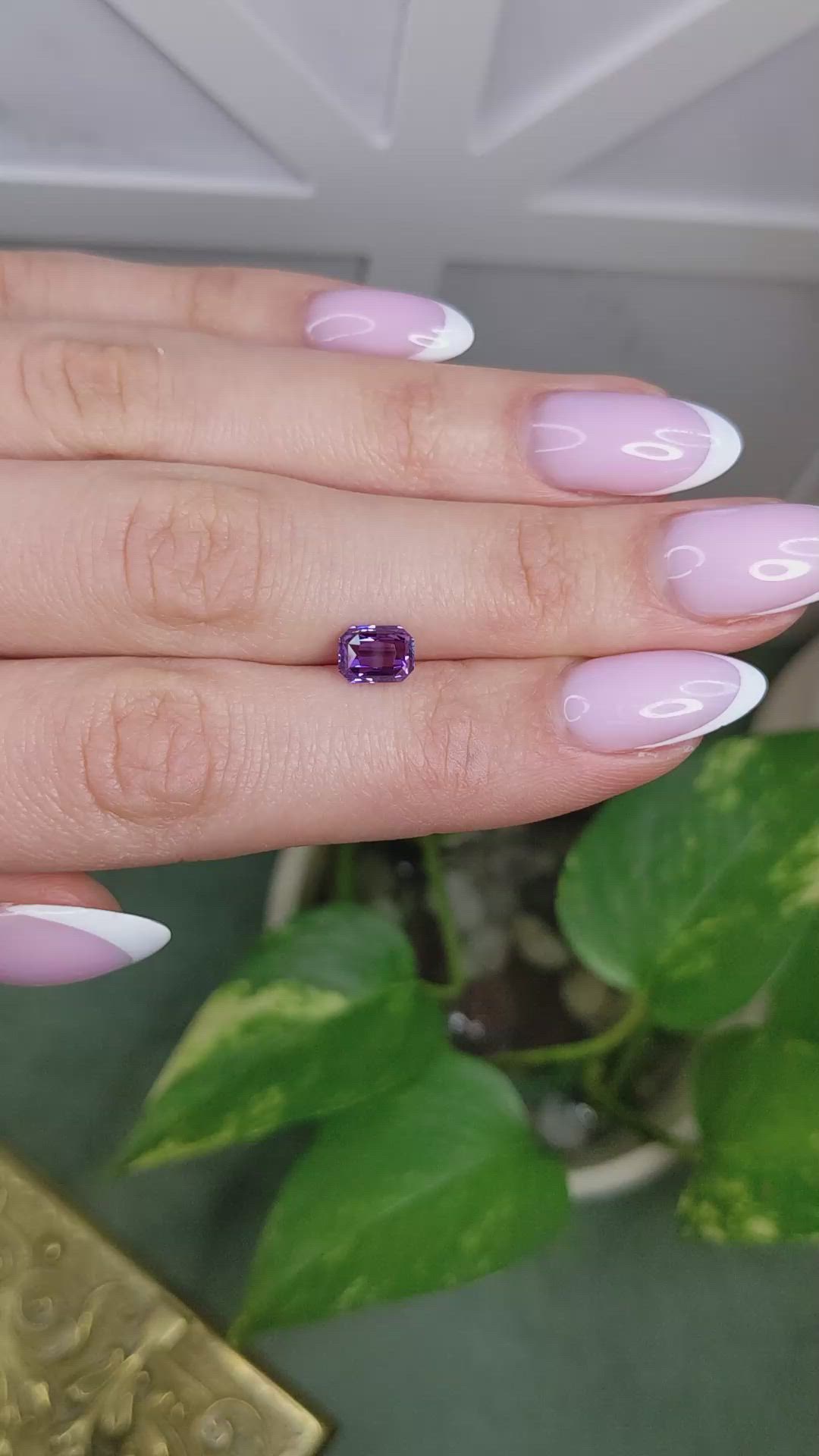 1.48 Ct. Purple Sapphire from Madagascar Size Video