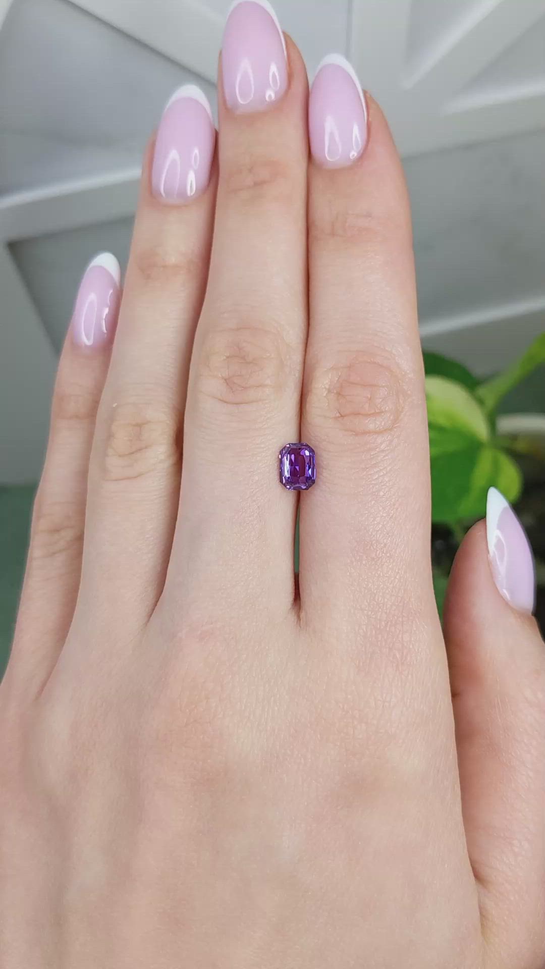 1.48 Ct. Purple Sapphire from Madagascar Size Video