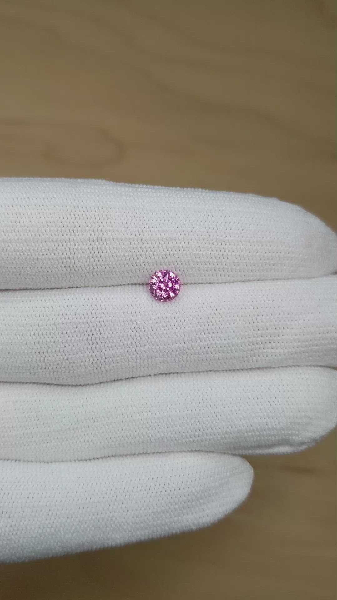 1.16 Ct. Pink Sapphire from Madagascar Size Video
