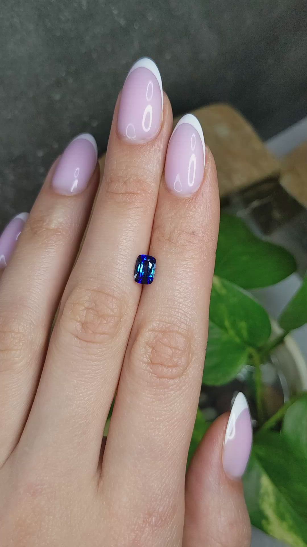 1.14 Ct. Blue Sapphire from Ceylon (Sri Lanka) Size Video
