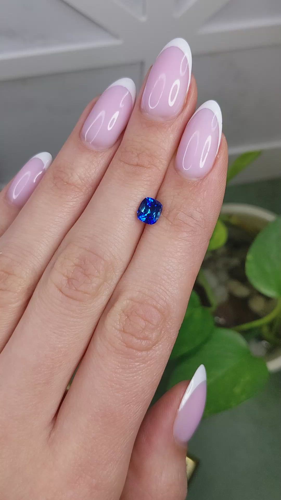 1.32 Ct. Blue Sapphire from Ceylon (Sri Lanka) Size Video