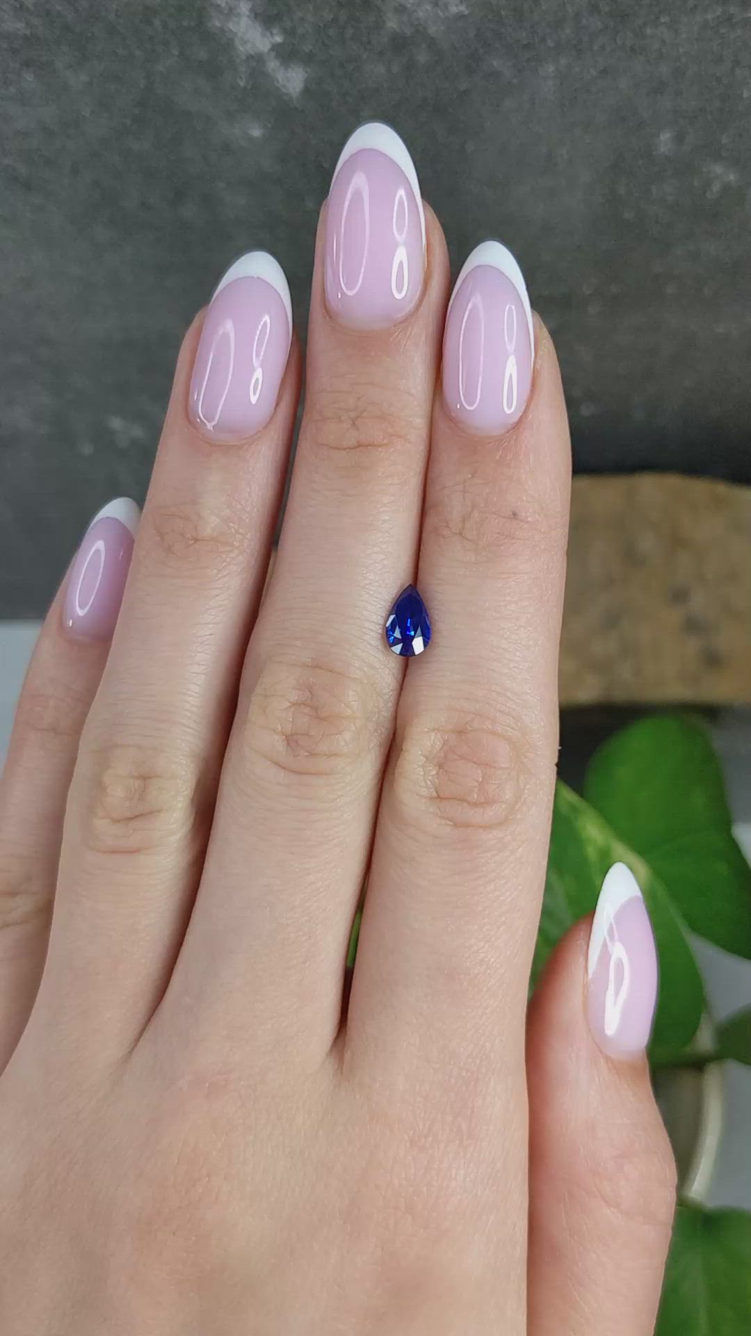 1.08 Ct. Blue Sapphire from Ceylon (Sri Lanka) Size Video