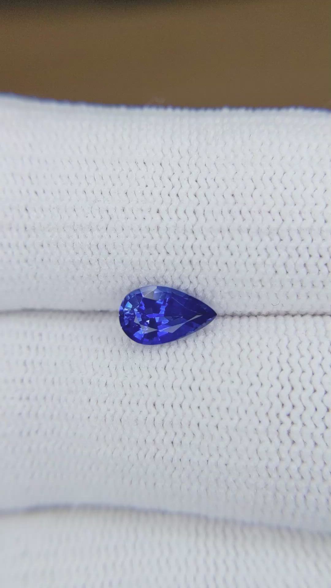 1.08 Ct. Blue Sapphire from Ceylon (Sri Lanka) Size Video