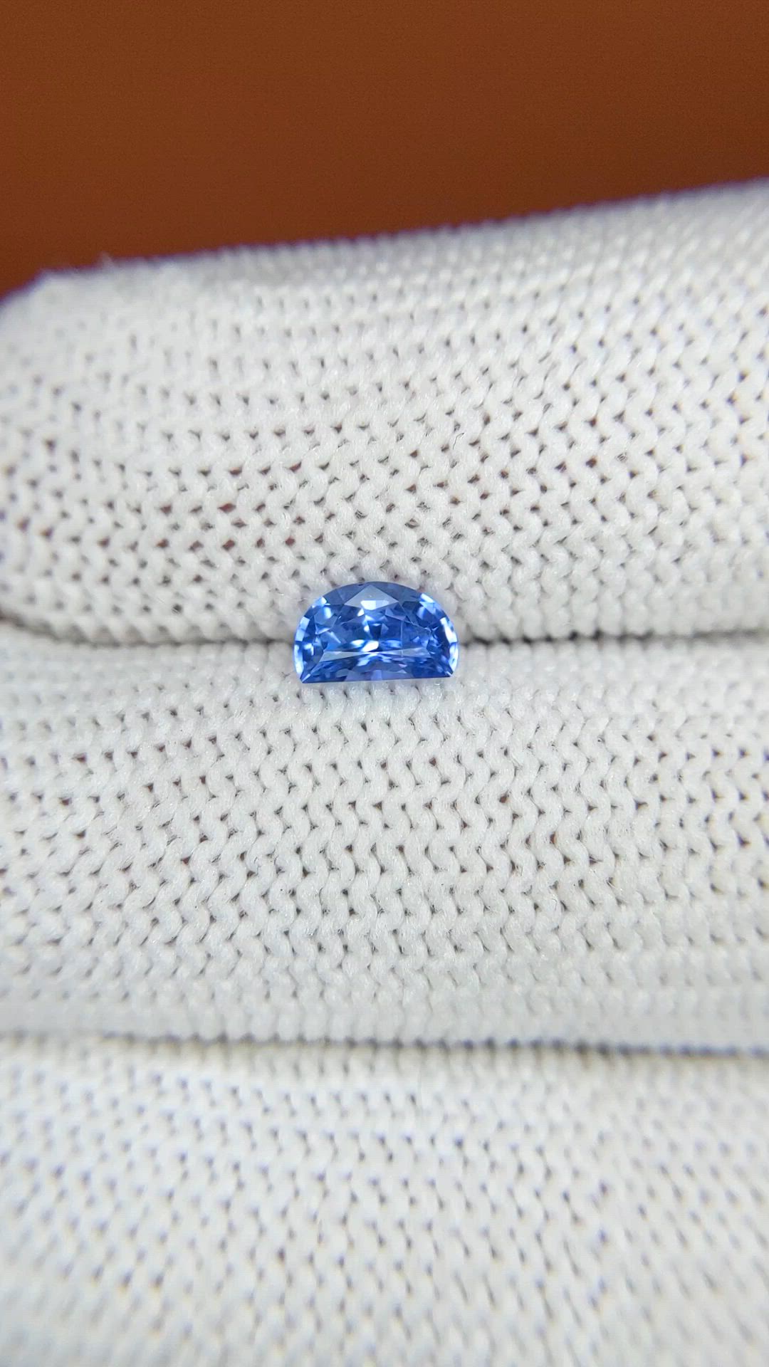0.64 Ct. Blue Sapphire from Ceylon (Sri Lanka) Size Video