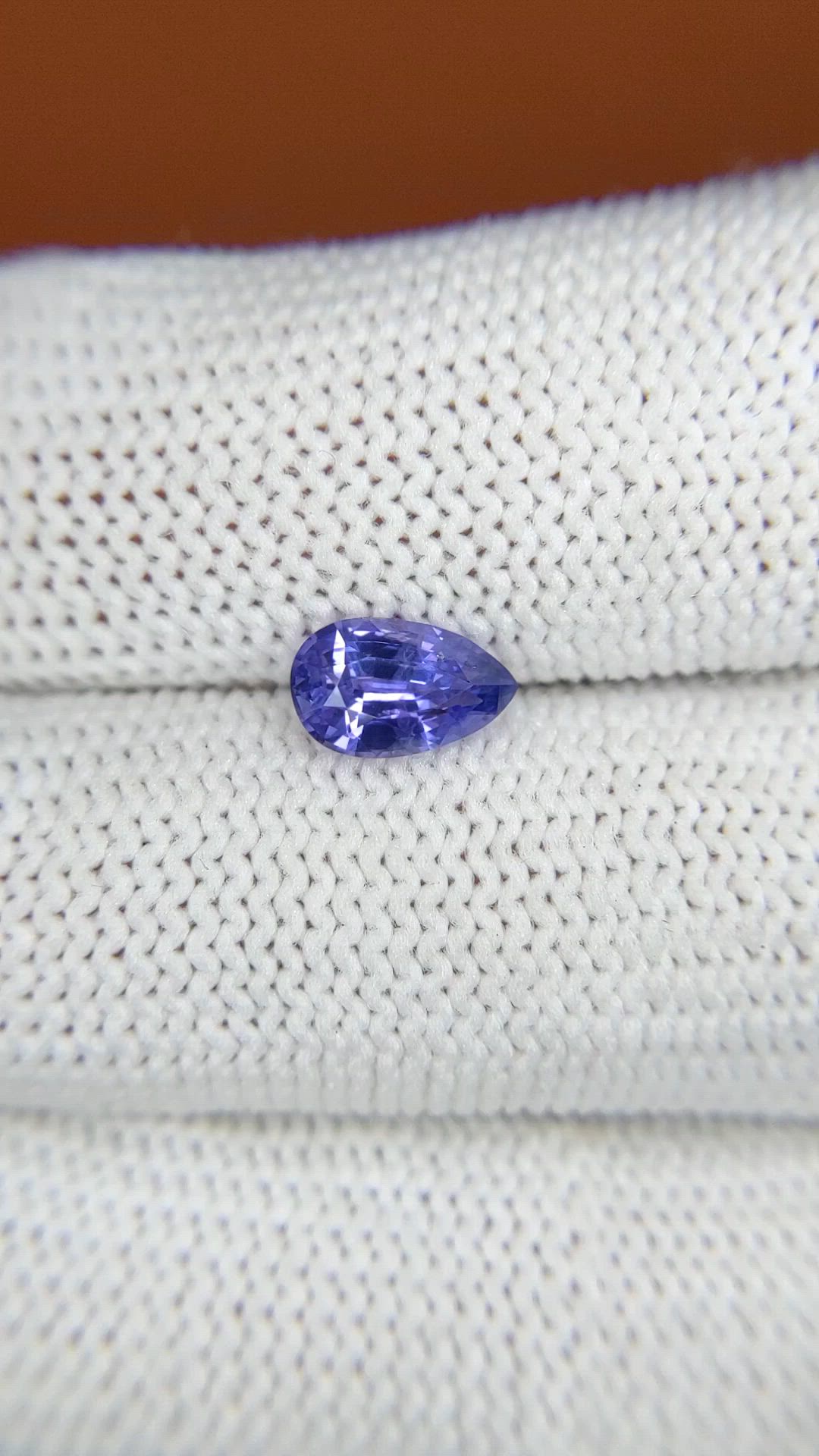 1.12 Ct. Purplish Blue Sapphire from Ceylon (Sri Lanka) Size Video