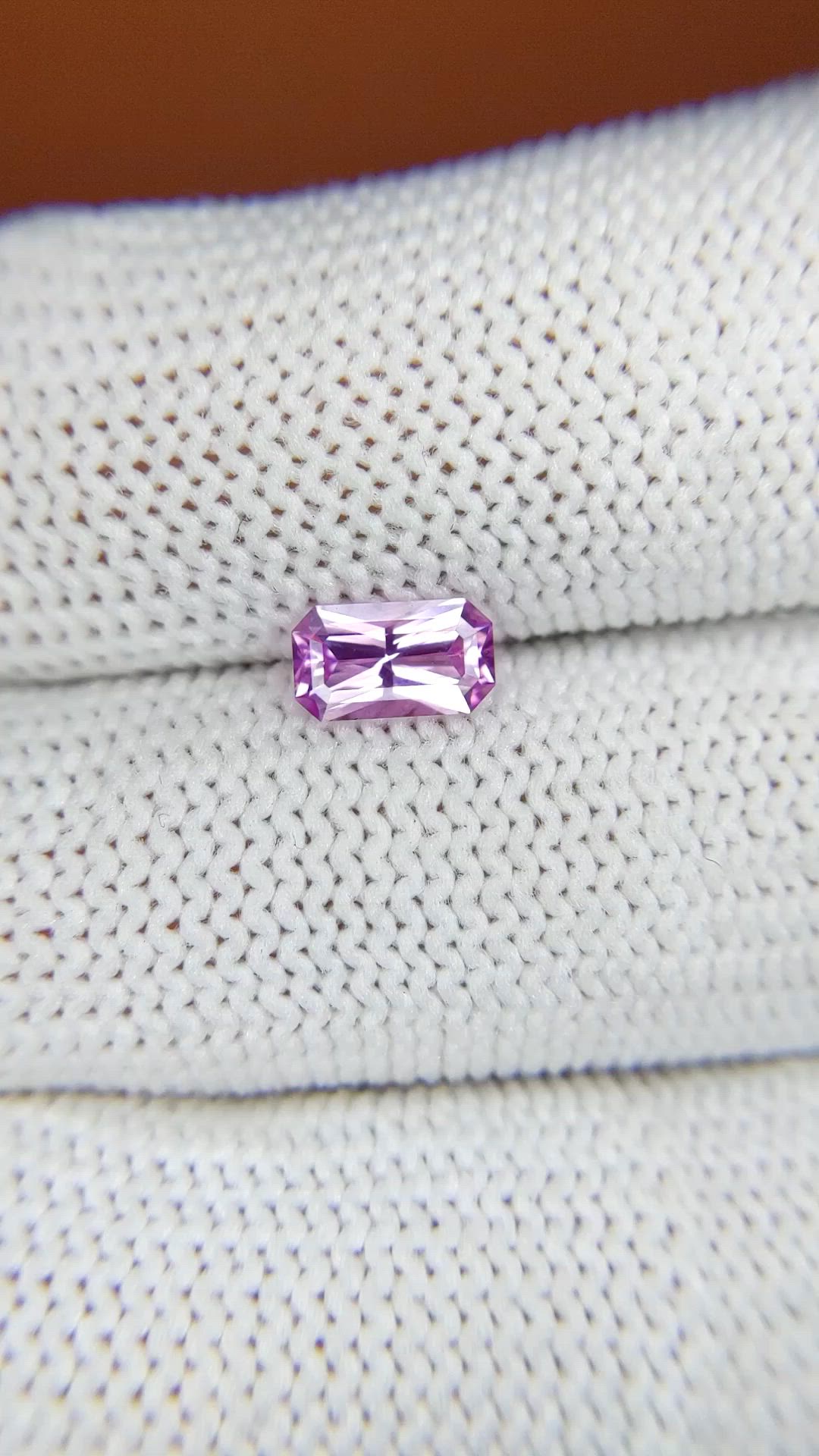 0.80 Ct. Purplish Pink Sapphire from Ceylon (Sri Lanka) Size Video