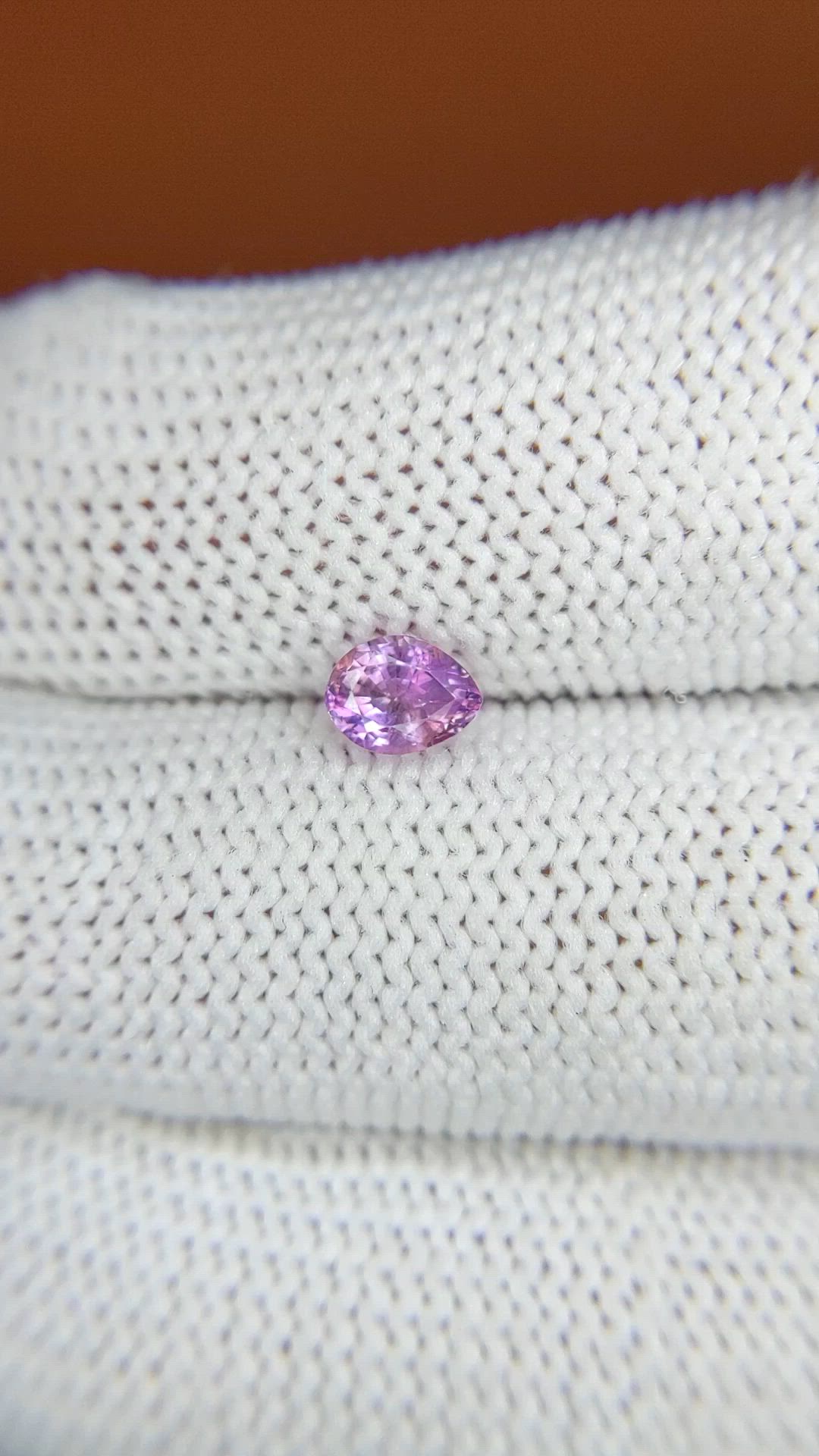 0.73 Ct. Pinkish Purple Sapphire from Ceylon (Sri Lanka) Size Video