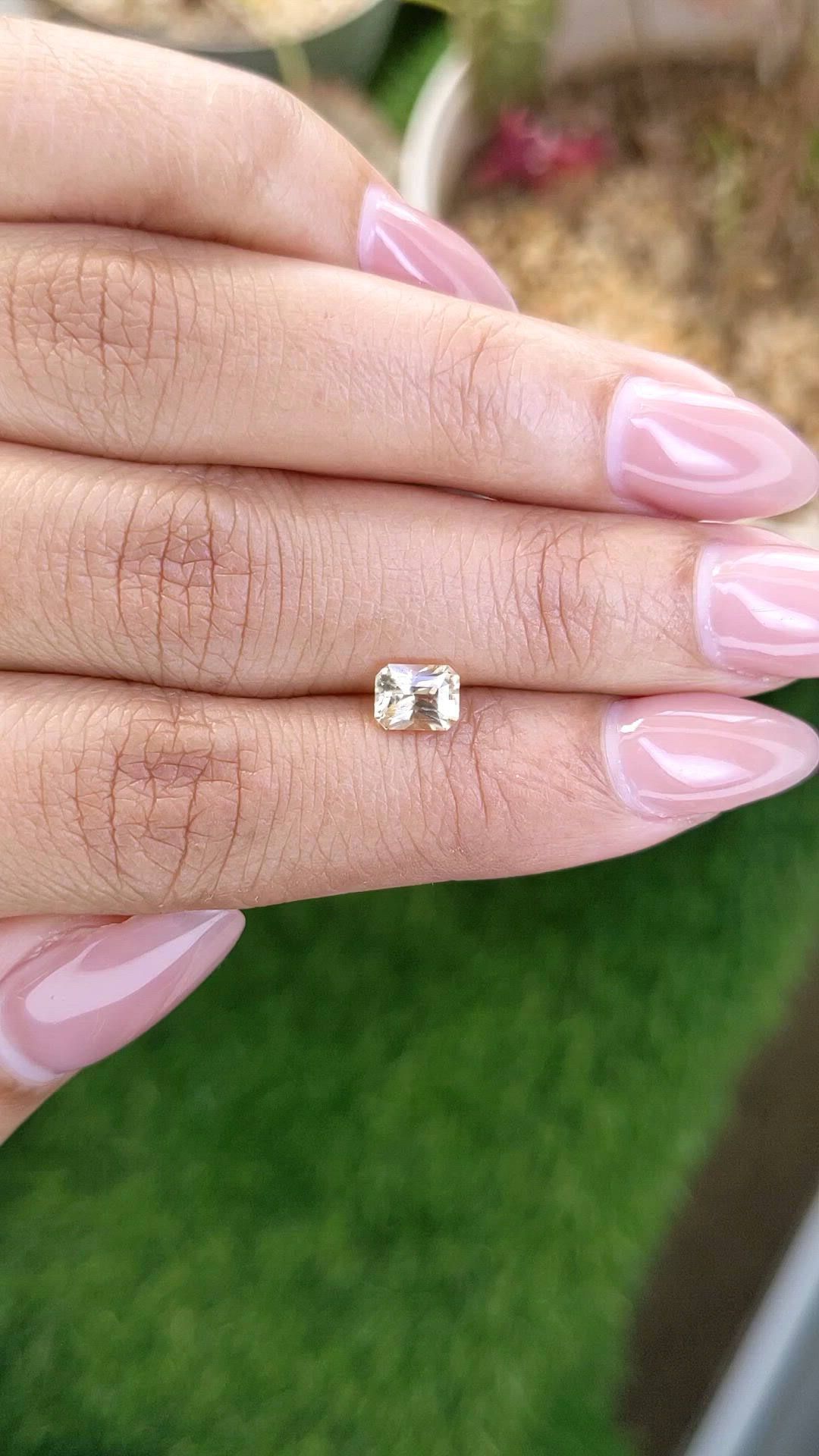 0.85 Ct. Yellow Sapphire from Ceylon (Sri Lanka) Size Video