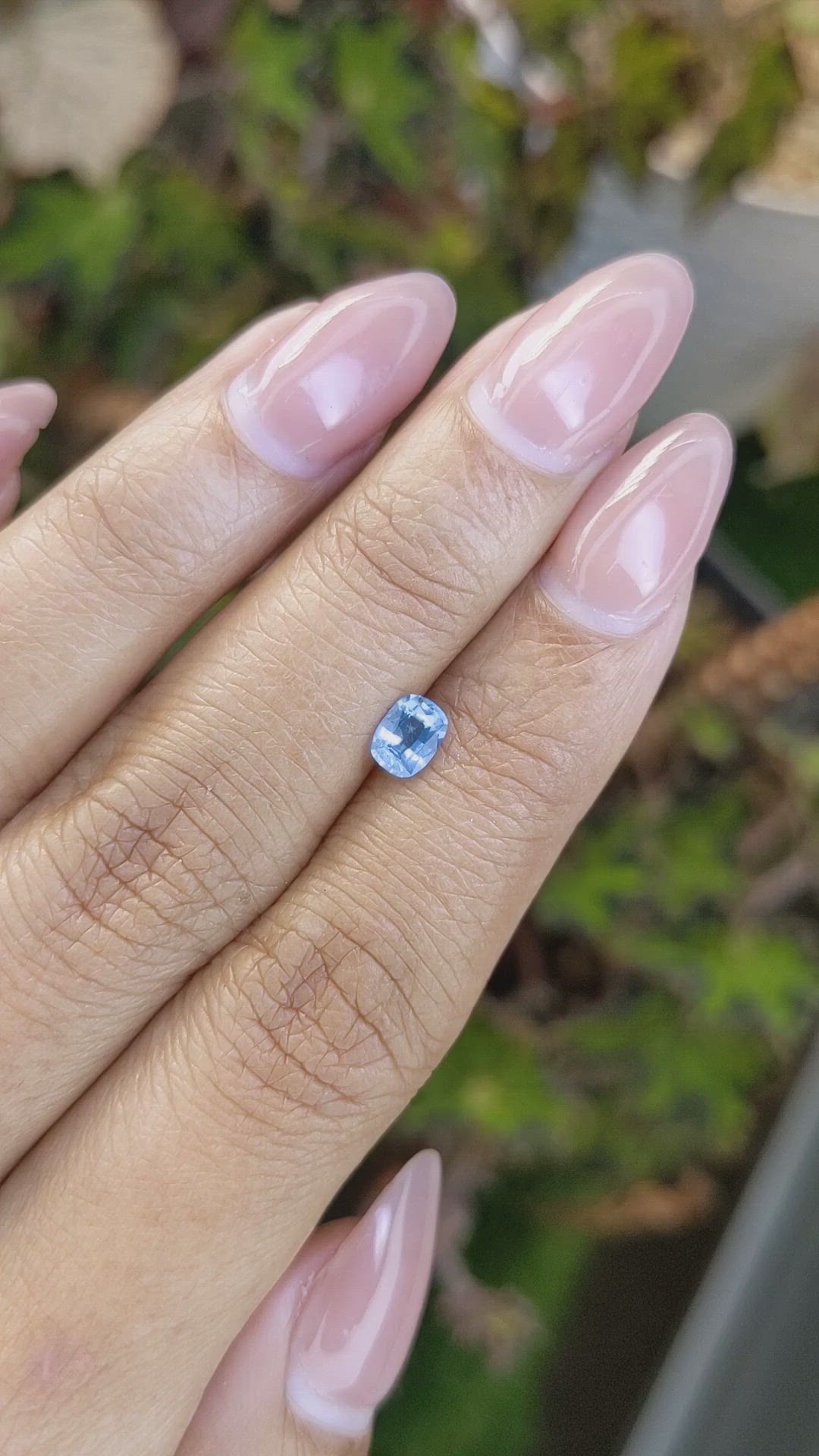 0.52 Ct. Blue Sapphire from Ceylon (Sri Lanka) Size Video