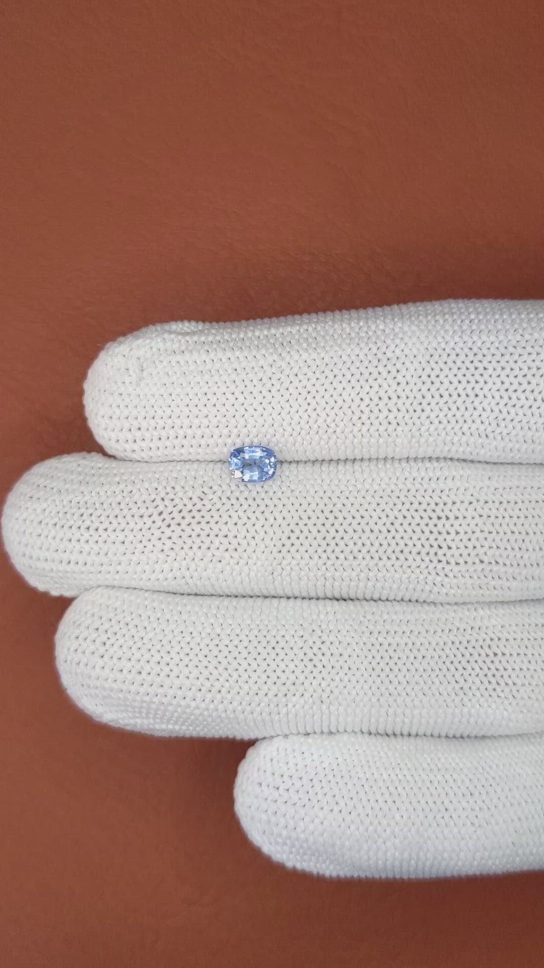 0.52 Ct. Blue Sapphire from Ceylon (Sri Lanka) Size Video