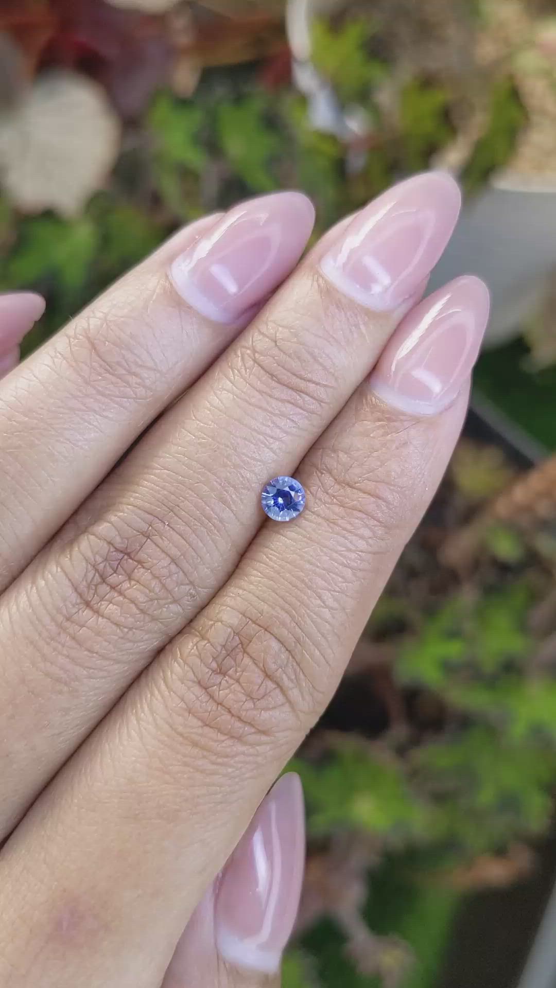 0.42 Ct. Blue Sapphire from Ceylon (Sri Lanka) Size Video
