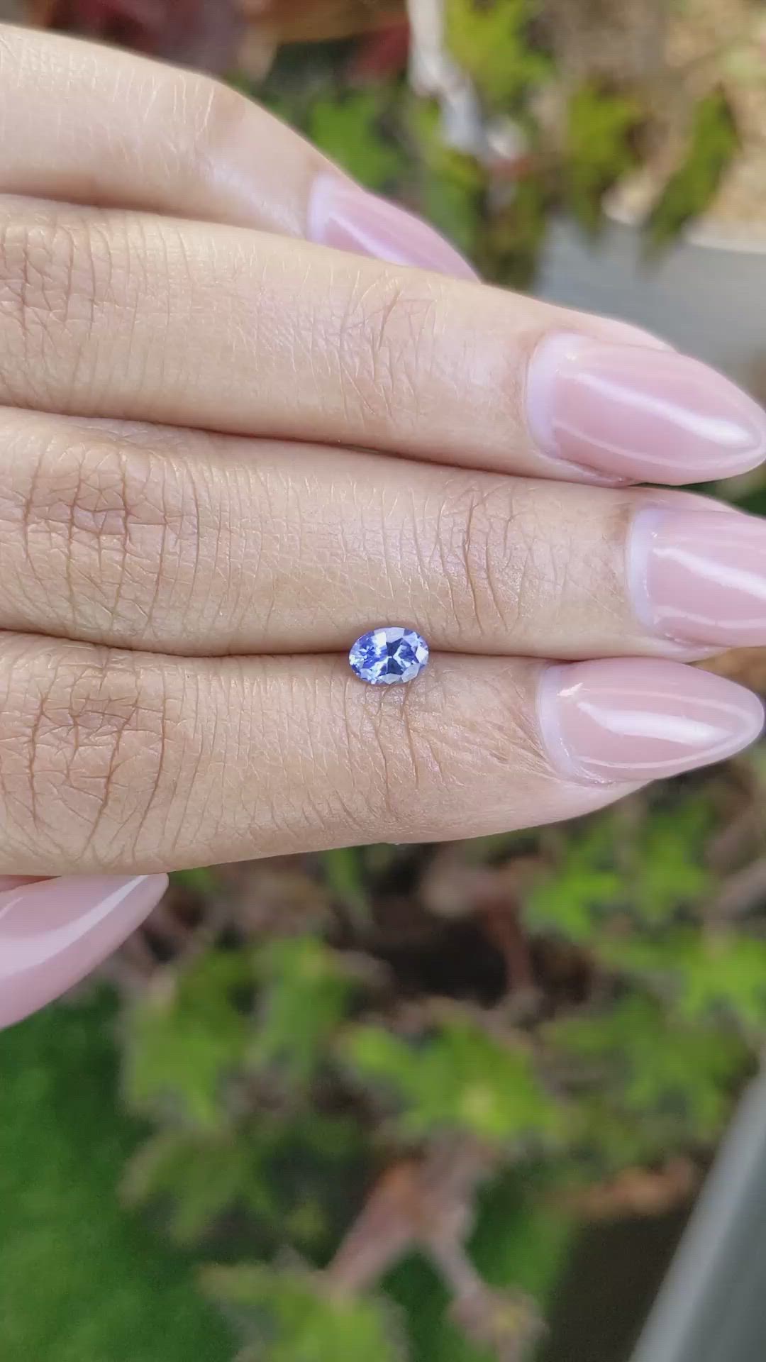 0.50 Ct. Blue Sapphire from Ceylon (Sri Lanka) Size Video