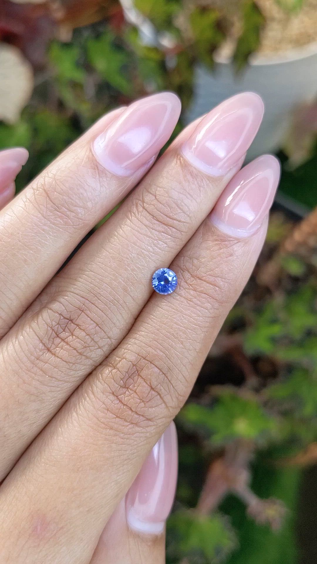 0.46 Ct. Blue Sapphire from Ceylon (Sri Lanka) Size Video