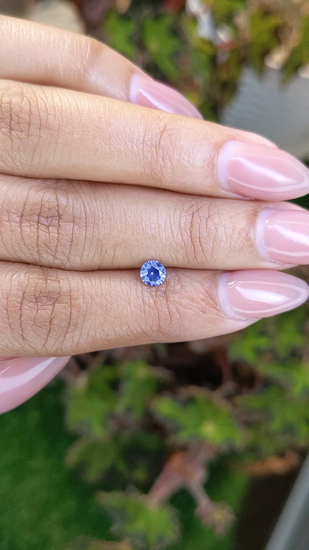 0.46 Ct. Blue Sapphire from Ceylon (Sri Lanka) Size Video