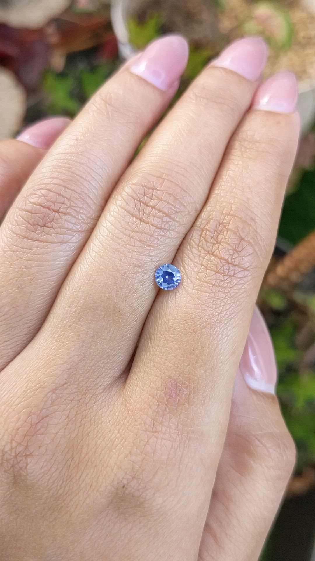 0.46 Ct. Blue Sapphire from Ceylon (Sri Lanka) Size Video