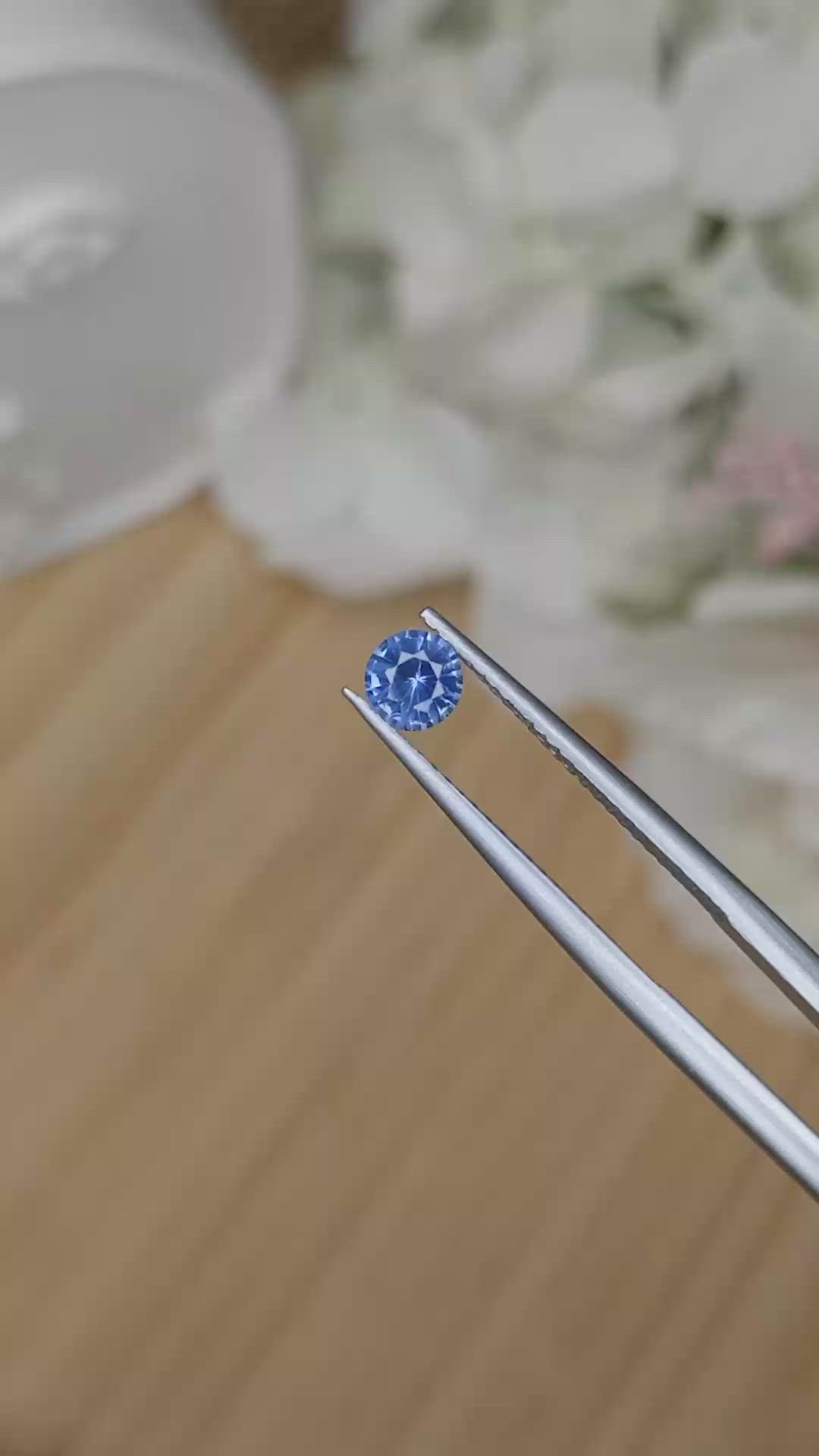 0.46 Ct. Blue Sapphire from Ceylon (Sri Lanka) Size Video