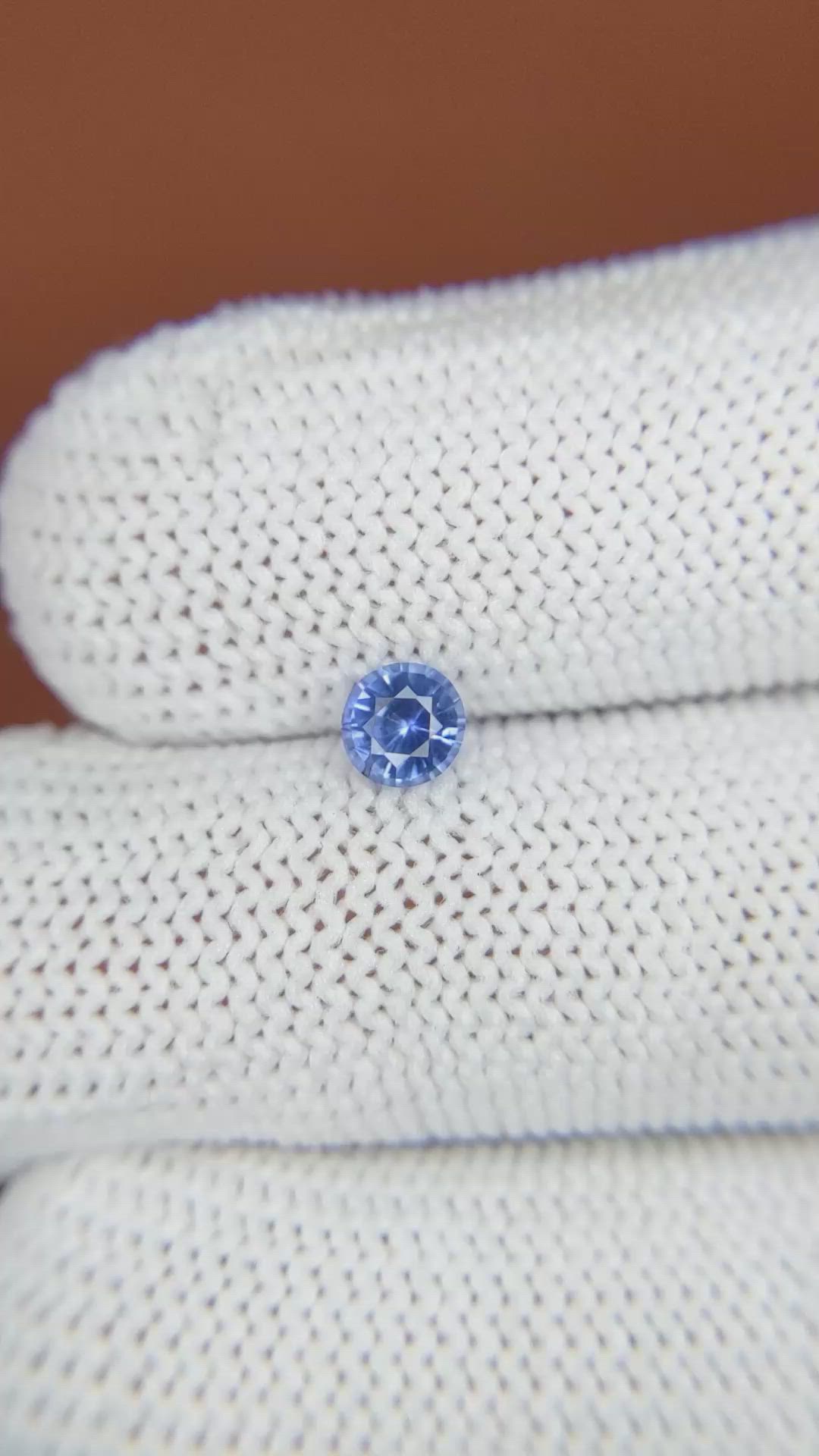 0.46 Ct. Blue Sapphire from Ceylon (Sri Lanka) Size Video