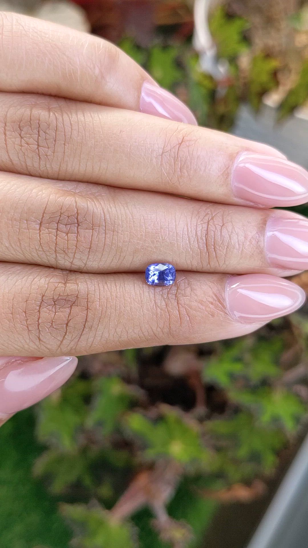 0.80 Ct. Blue Sapphire from Ceylon (Sri Lanka) Size Video