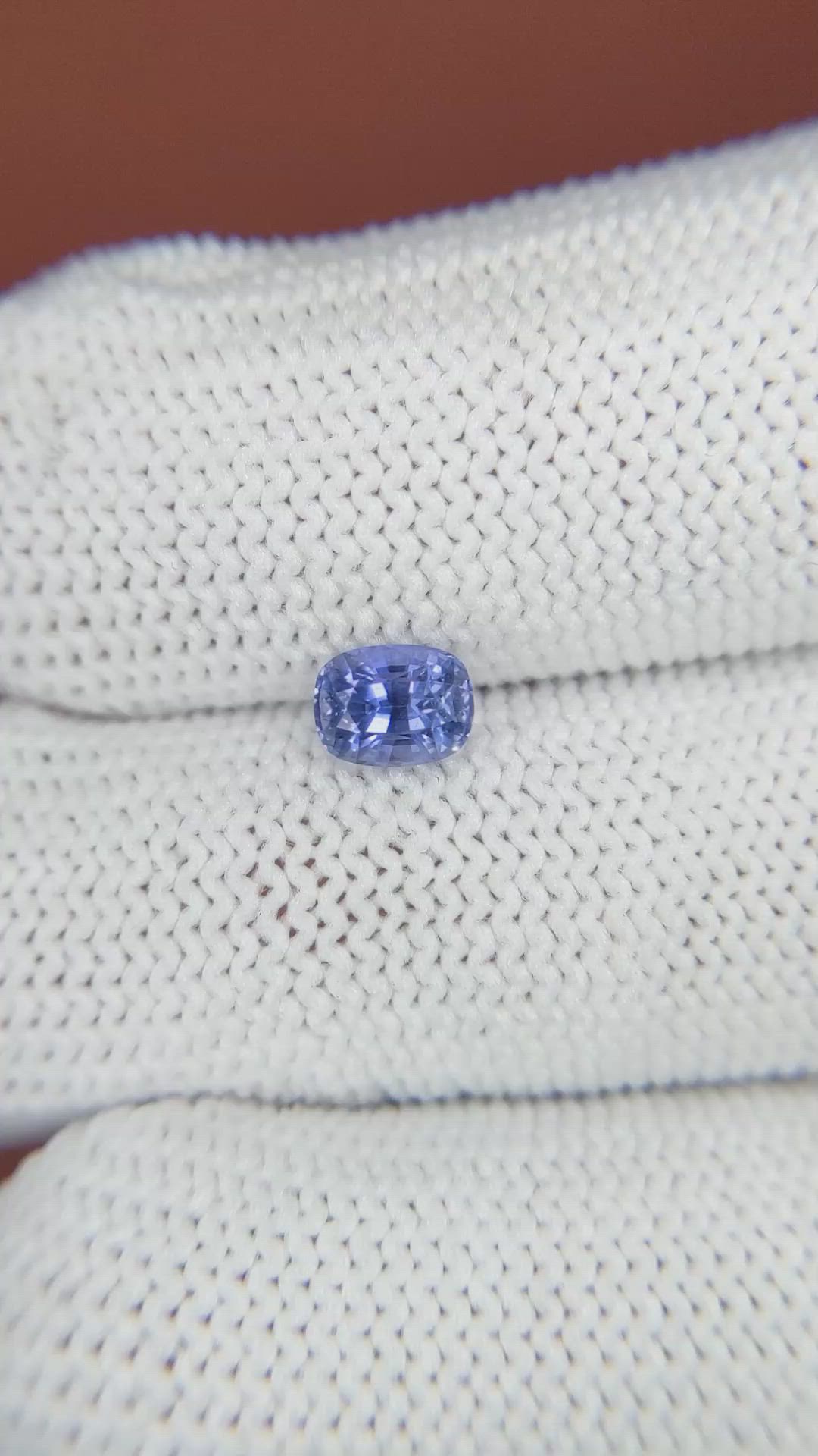 0.80 Ct. Blue Sapphire from Ceylon (Sri Lanka) Size Video