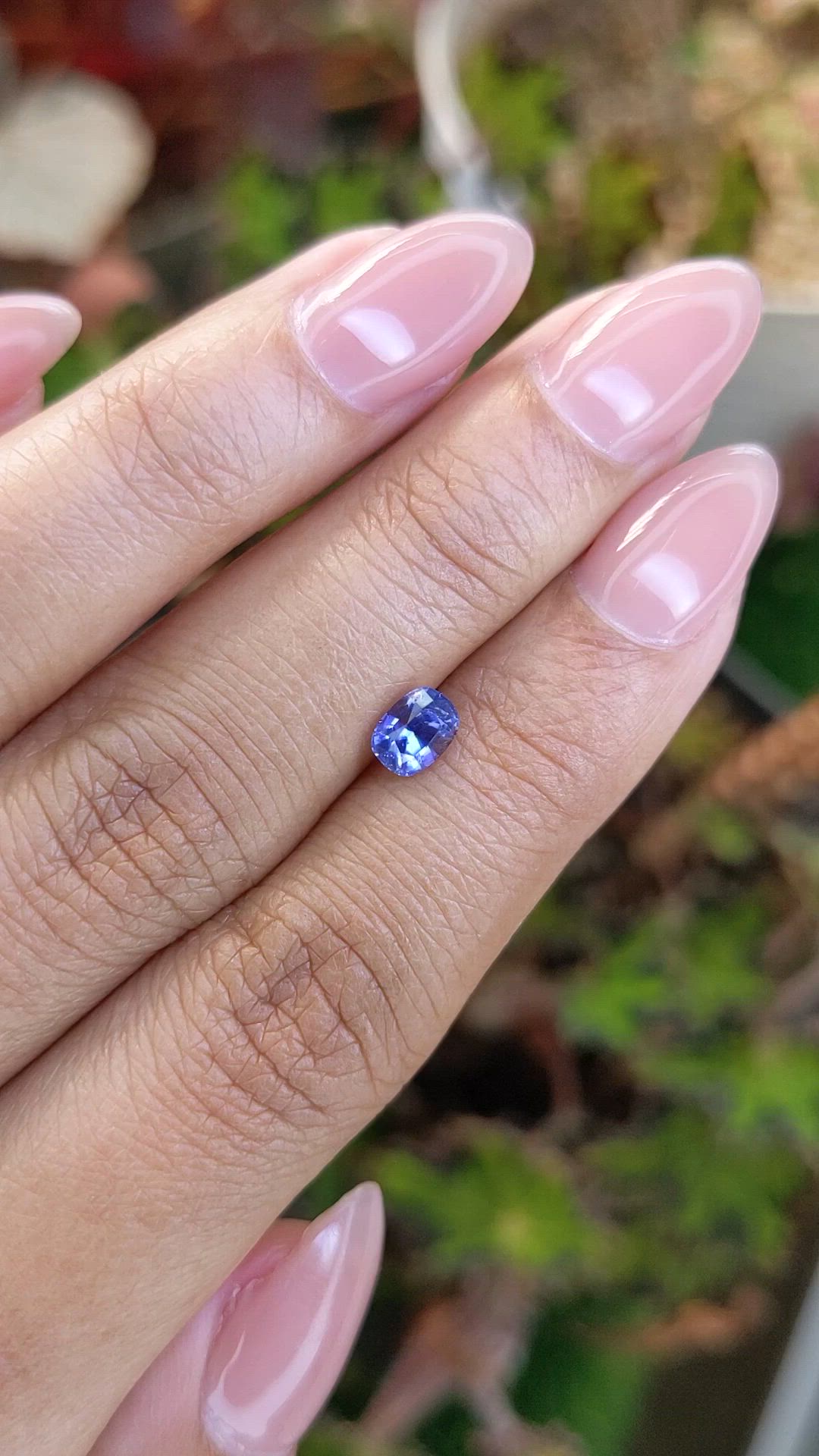0.80 Ct. Blue Sapphire from Ceylon (Sri Lanka) Size Video