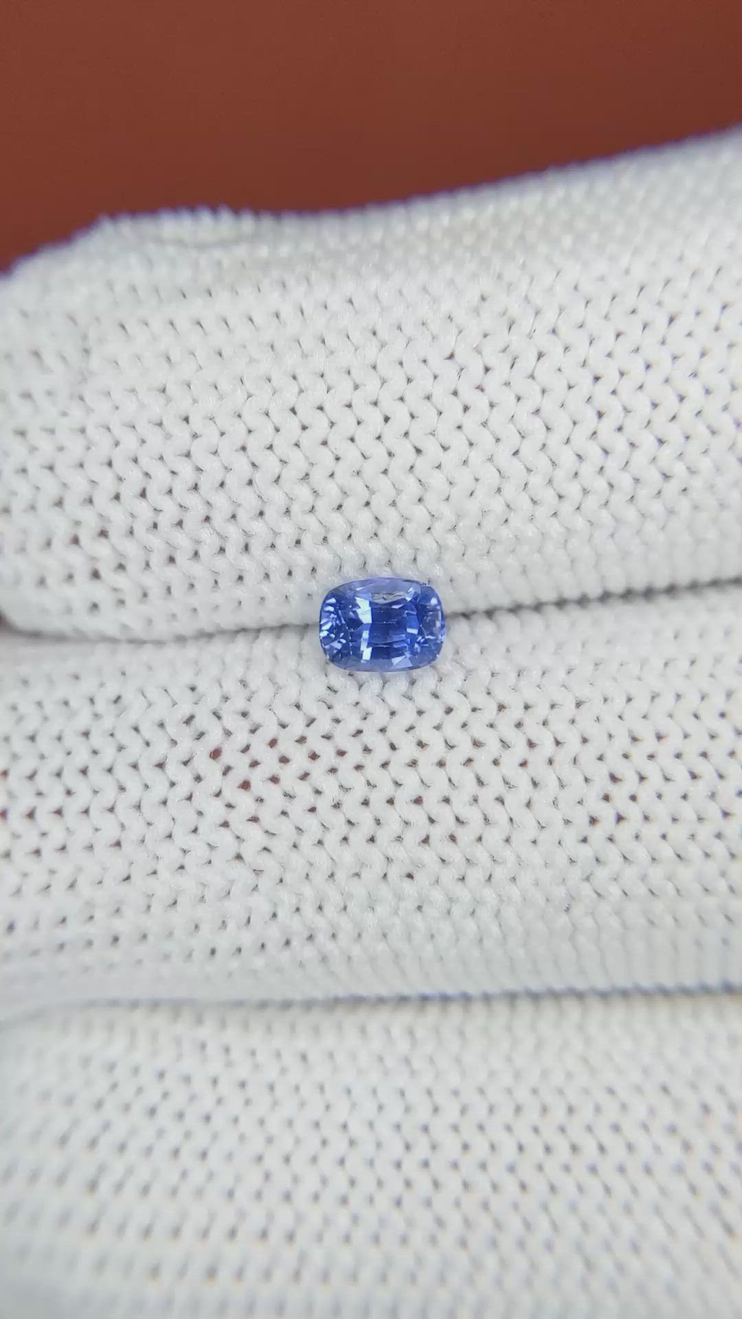 0.48 Ct. Blue Sapphire from Ceylon (Sri Lanka) Size Video