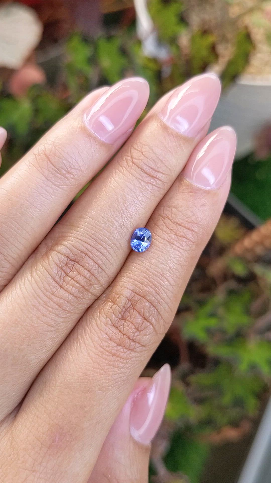 0.58 Ct. Blue Sapphire from Ceylon (Sri Lanka) Size Video