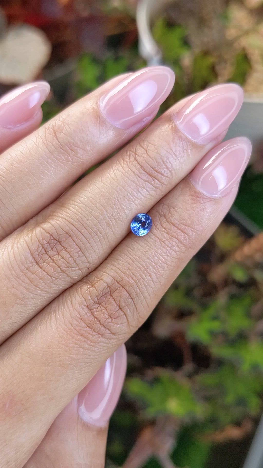 0.51 Ct. Blue Sapphire from Ceylon (Sri Lanka) Size Video