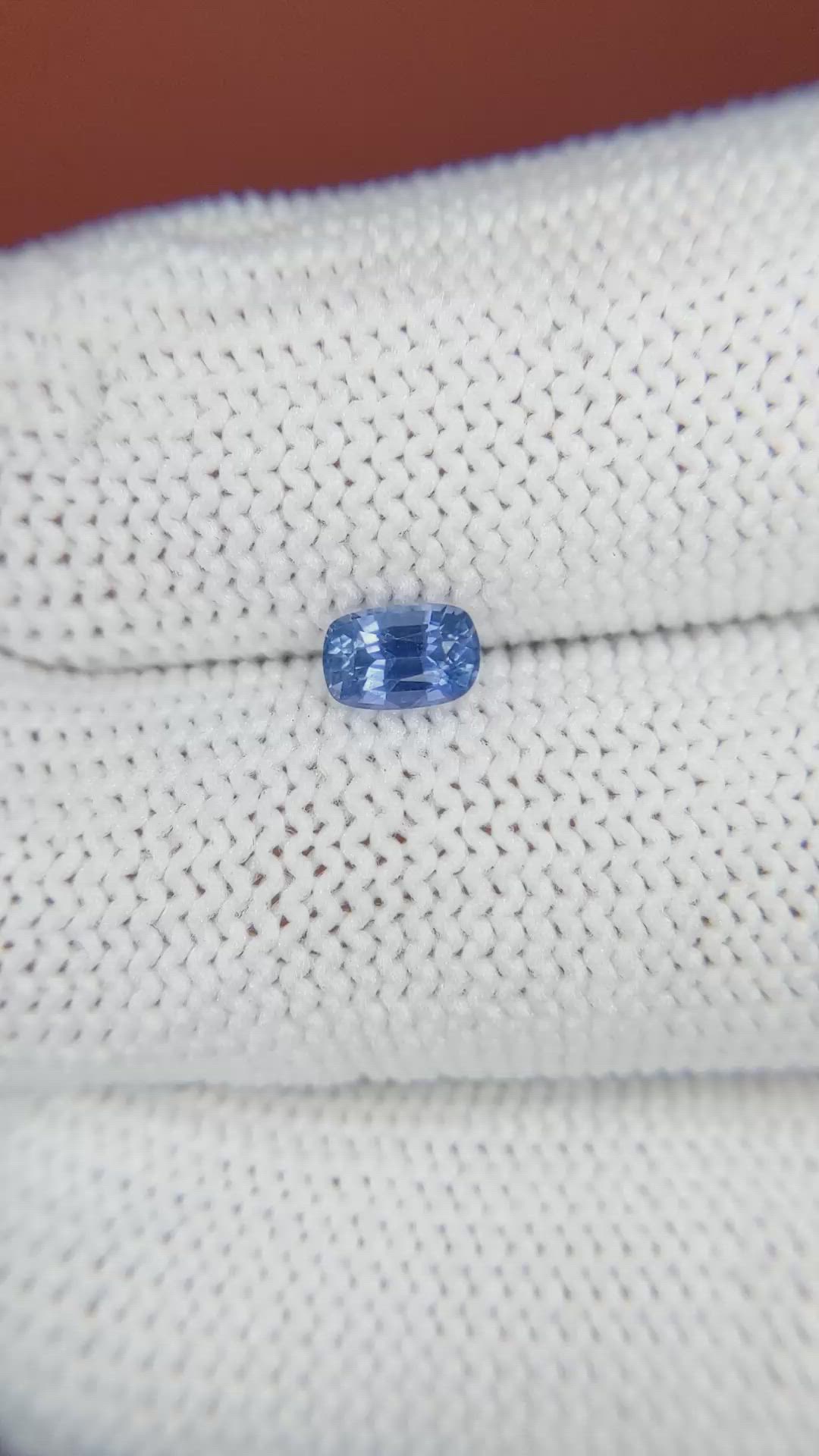 0.51 Ct. Blue Sapphire from Ceylon (Sri Lanka) Size Video