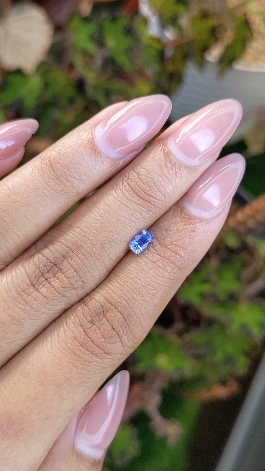 0.51 Ct. Blue Sapphire from Ceylon (Sri Lanka) Size Video