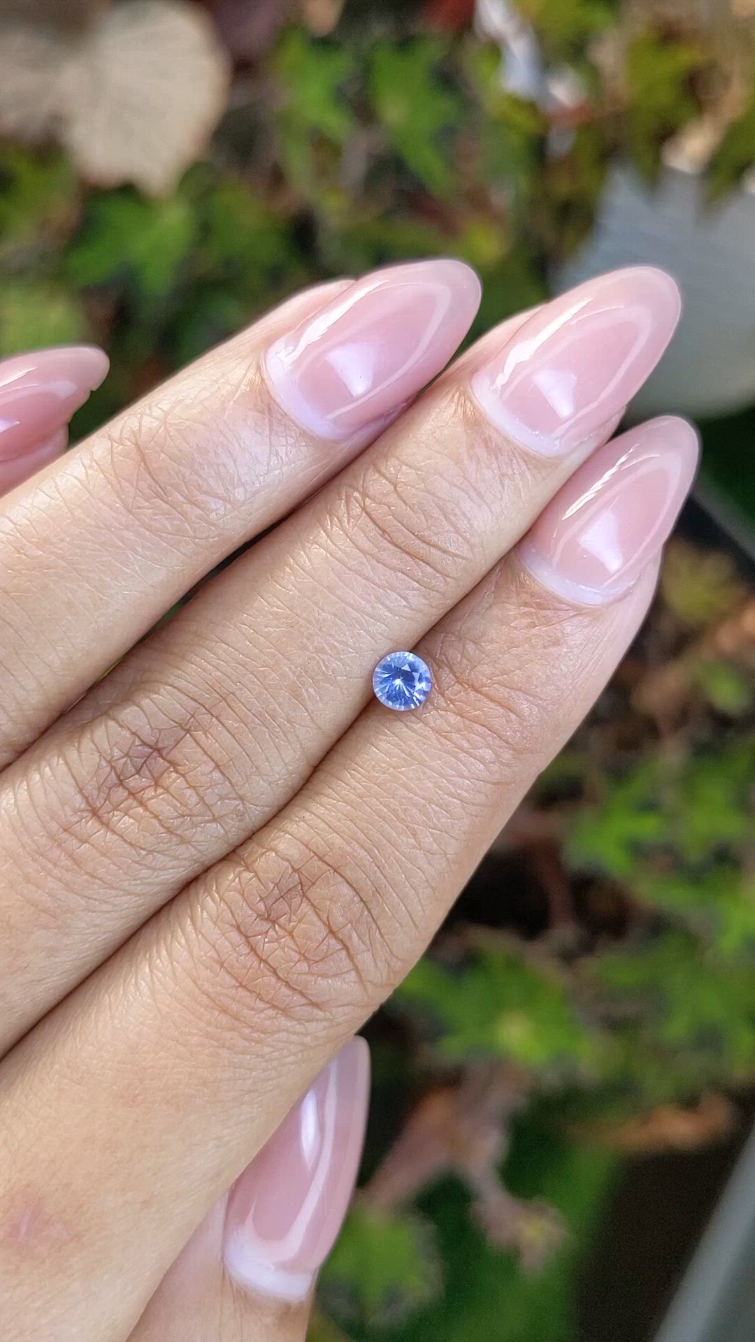 0.37 Ct. Blue Sapphire from Ceylon (Sri Lanka) Size Video