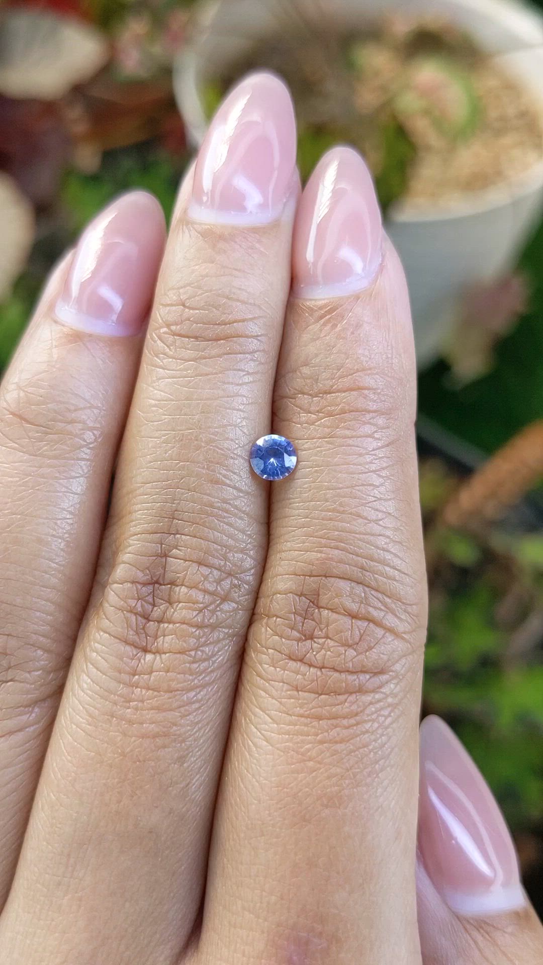 0.37 Ct. Blue Sapphire from Ceylon (Sri Lanka) Size Video