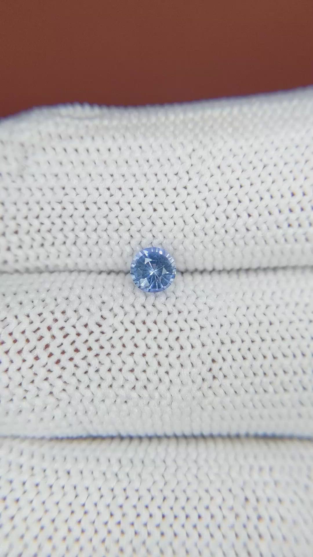 0.37 Ct. Blue Sapphire from Ceylon (Sri Lanka) Size Video