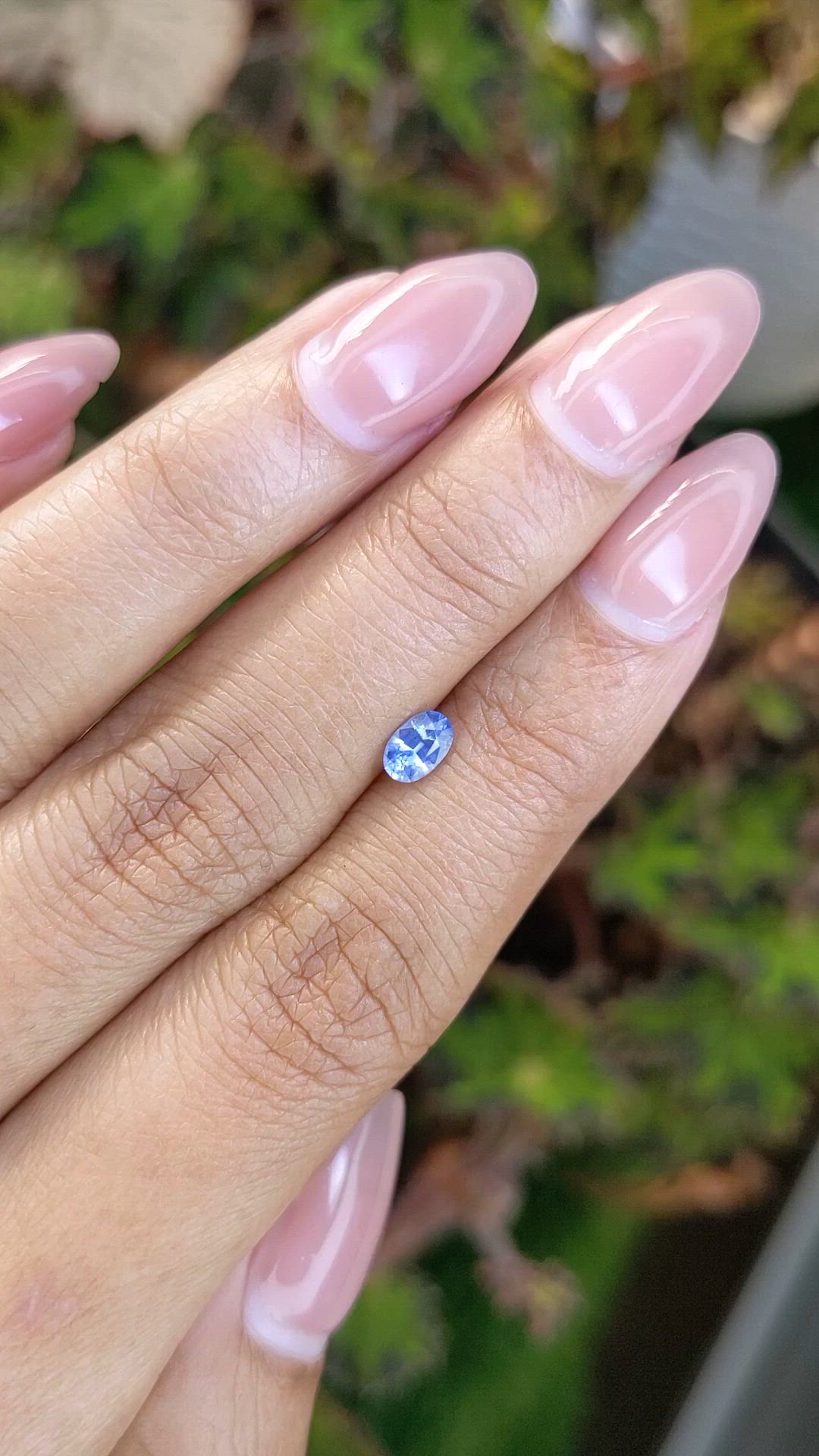 0.43 Ct. Blue Sapphire from Ceylon (Sri Lanka) Size Video