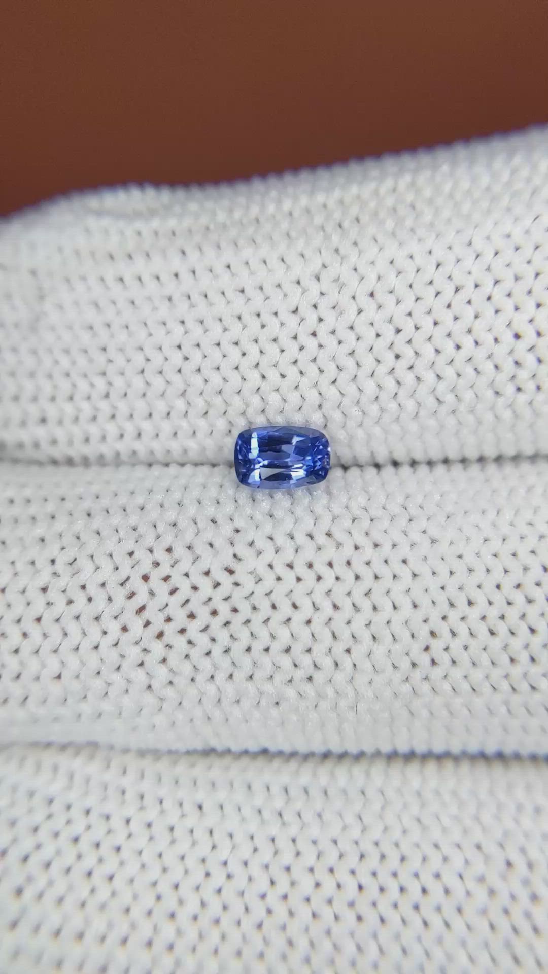 0.41 Ct. Blue Sapphire from Ceylon (Sri Lanka) Size Video