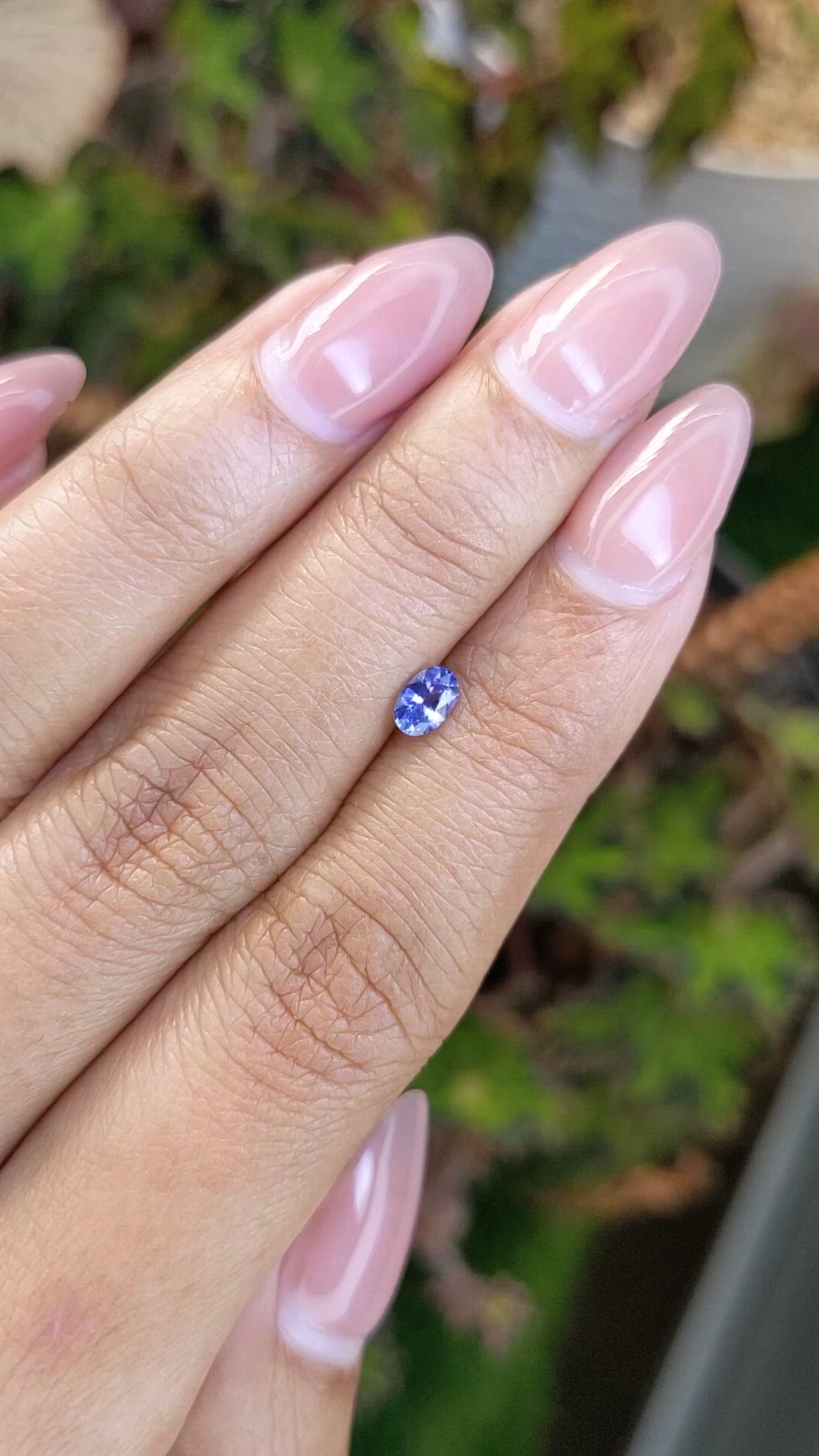 0.37 Ct. Violet Sapphire from Ceylon (Sri Lanka) Size Video