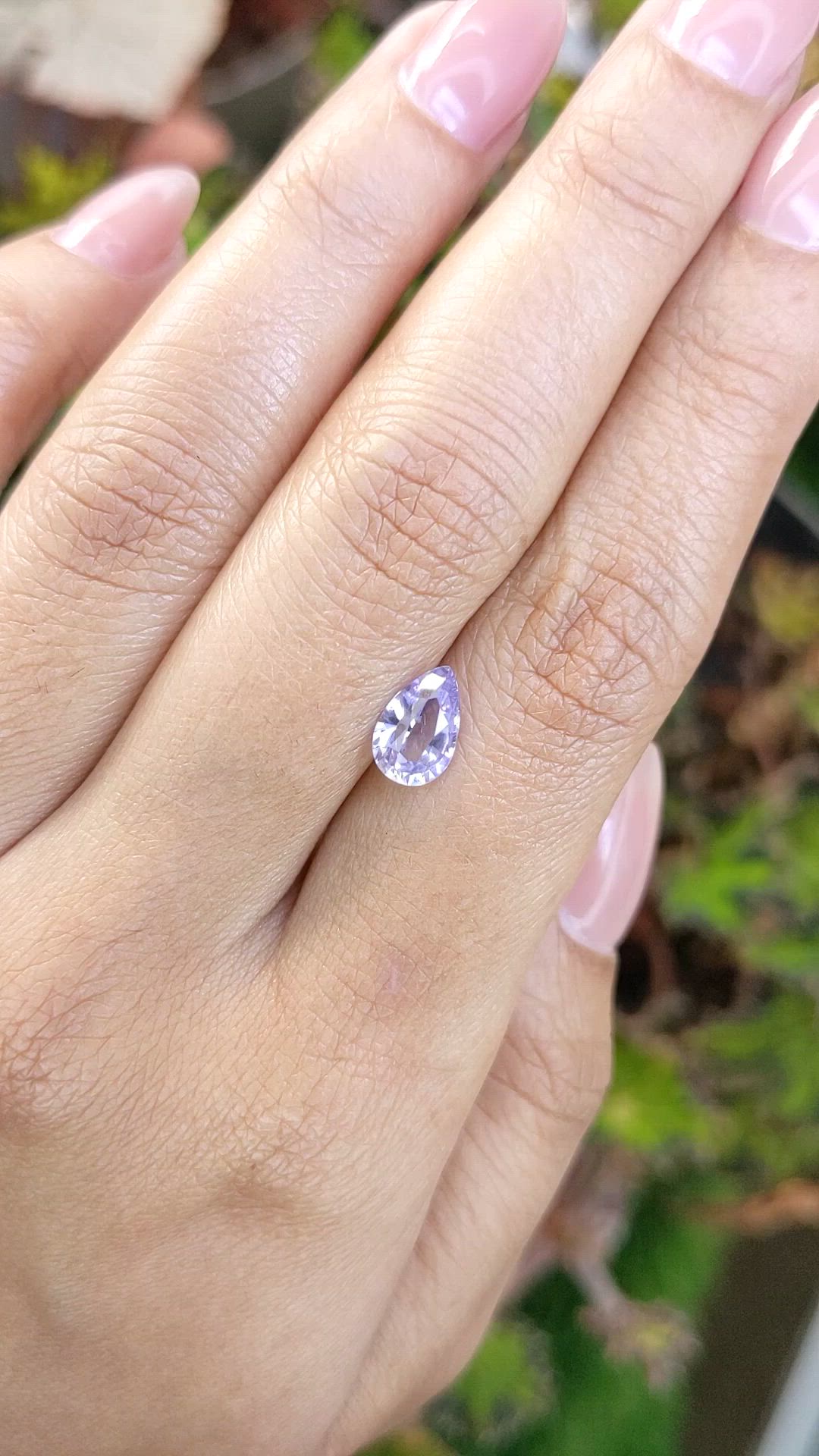 1.58 Ct. Purple Sapphire from Ceylon (Sri Lanka) Size Video