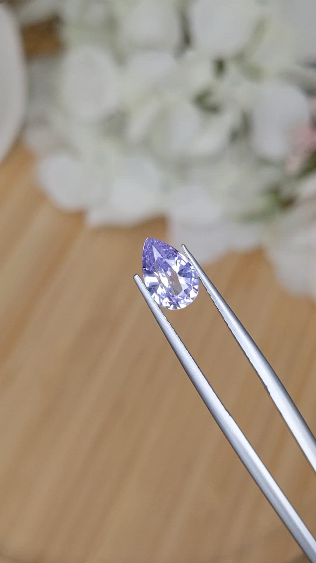 1.58 Ct. Purple Sapphire from Ceylon (Sri Lanka) Size Video