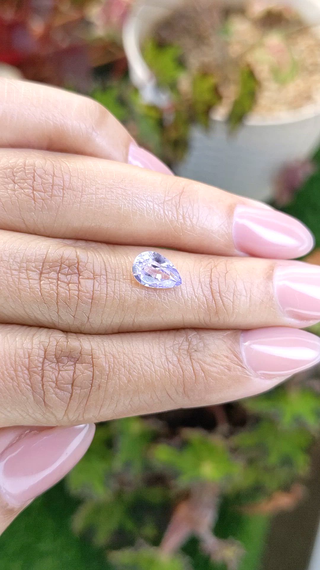 1.58 Ct. Purple Sapphire from Ceylon (Sri Lanka) Size Video