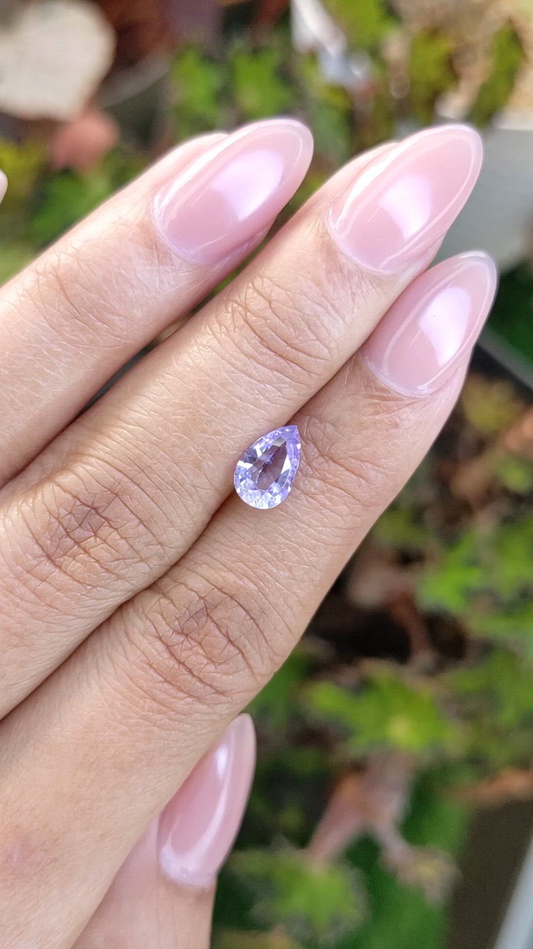 1.58 Ct. Purple Sapphire from Ceylon (Sri Lanka) Size Video