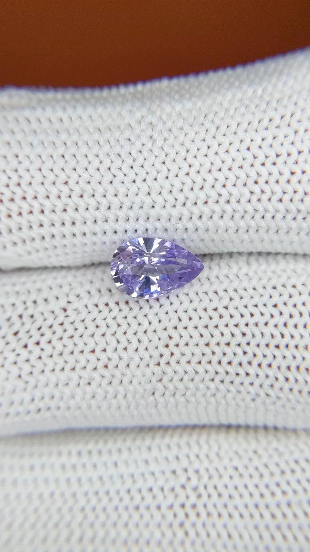 1.58 Ct. Purple Sapphire from Ceylon (Sri Lanka) Size Video