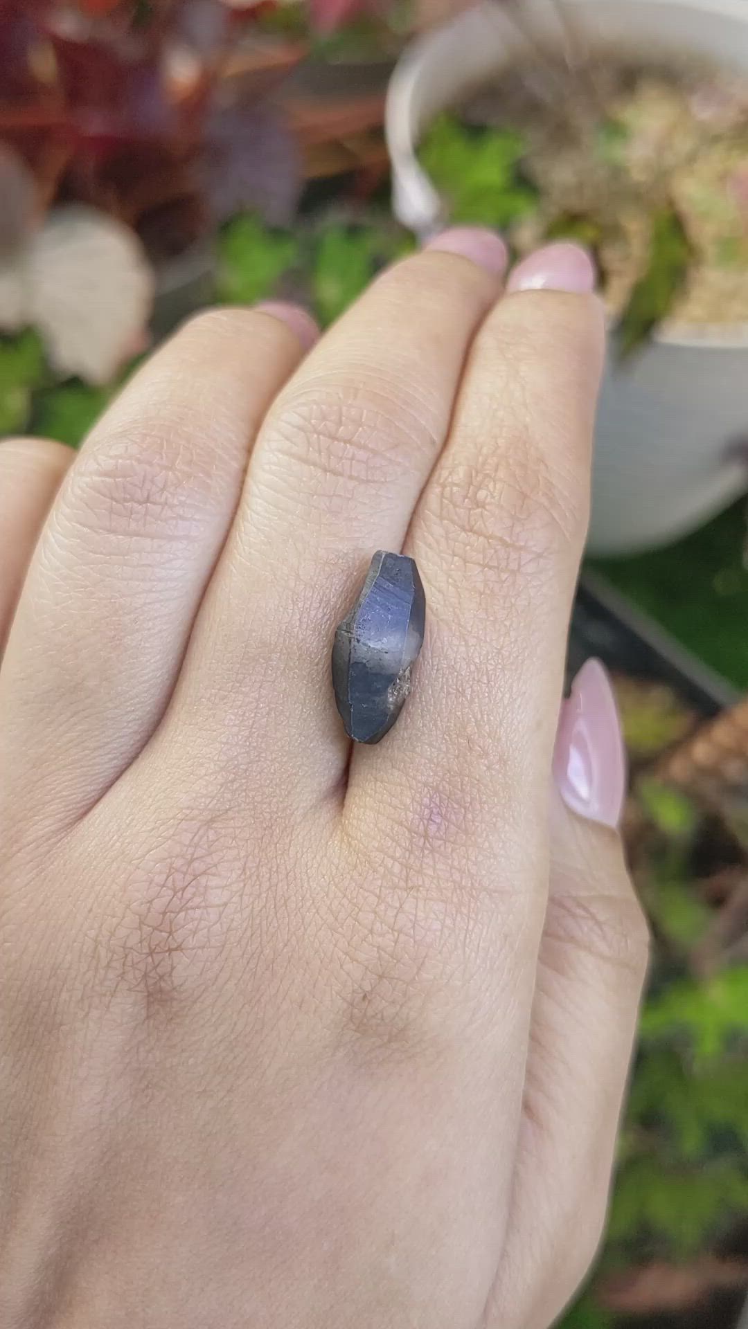 8.13 Ct. Blue Sapphire from Ceylon (Sri Lanka) Size Video