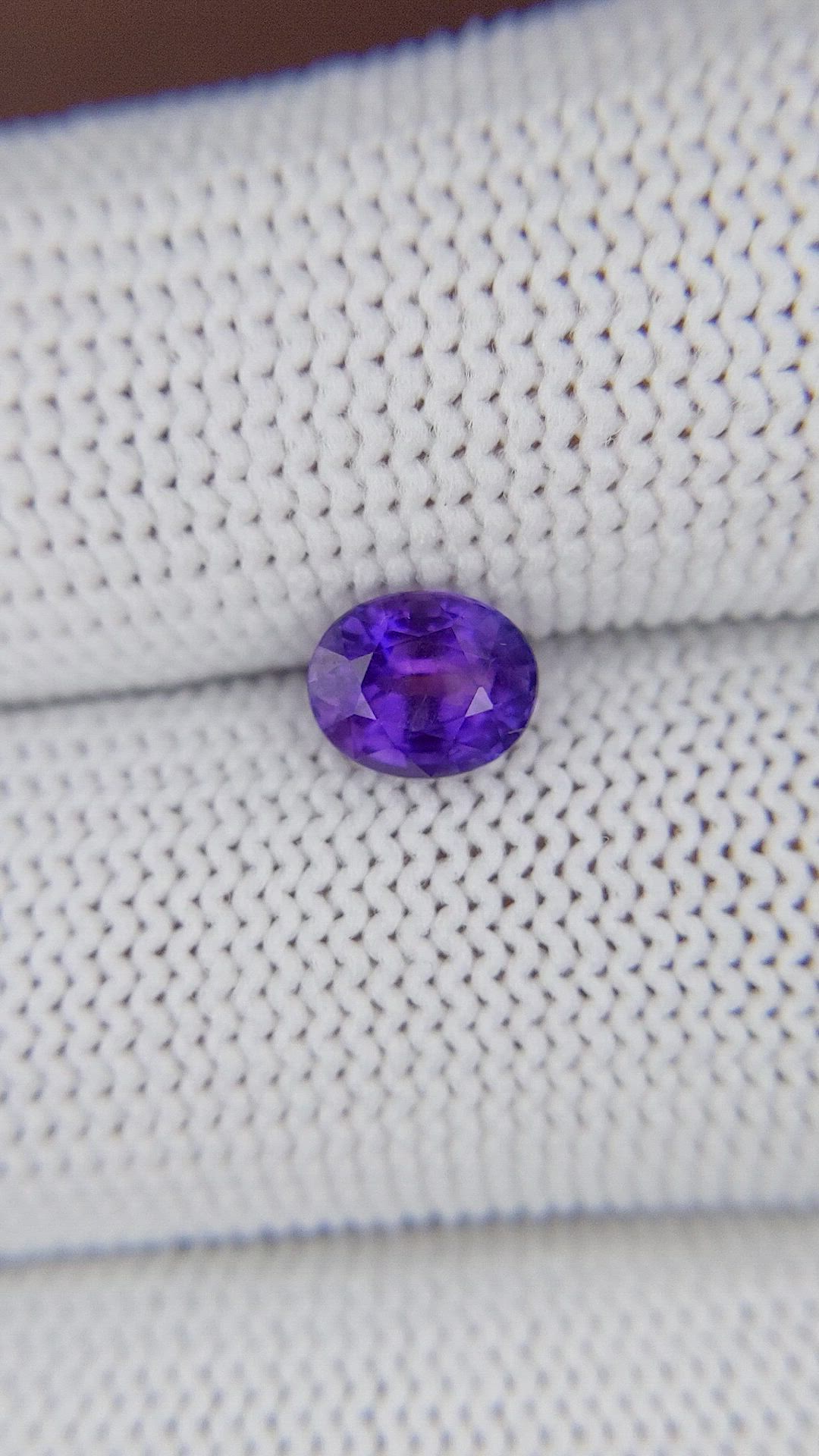 1.21 Ct. Bluish Purple Sapphire from Tanzania Size Video