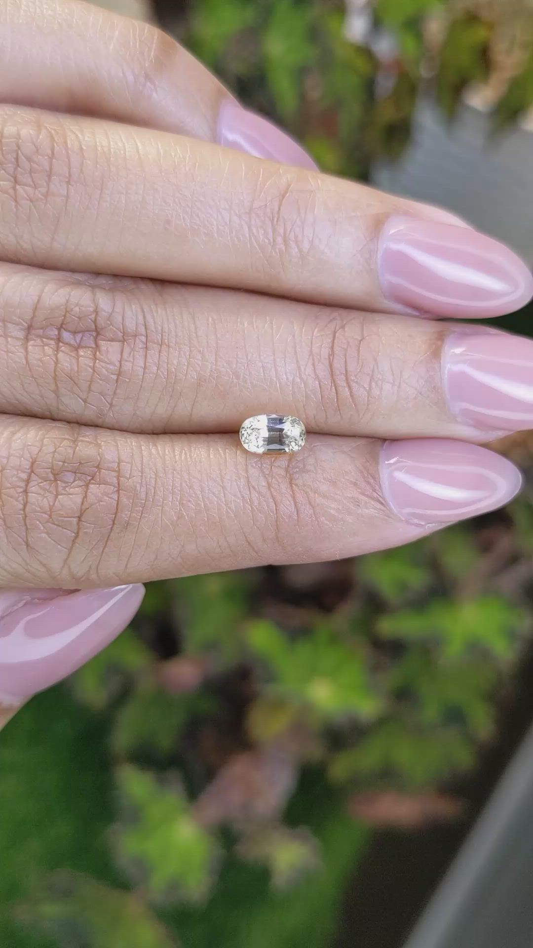 0.98 Ct. Yellow Sapphire from Ceylon (Sri Lanka) Size Video