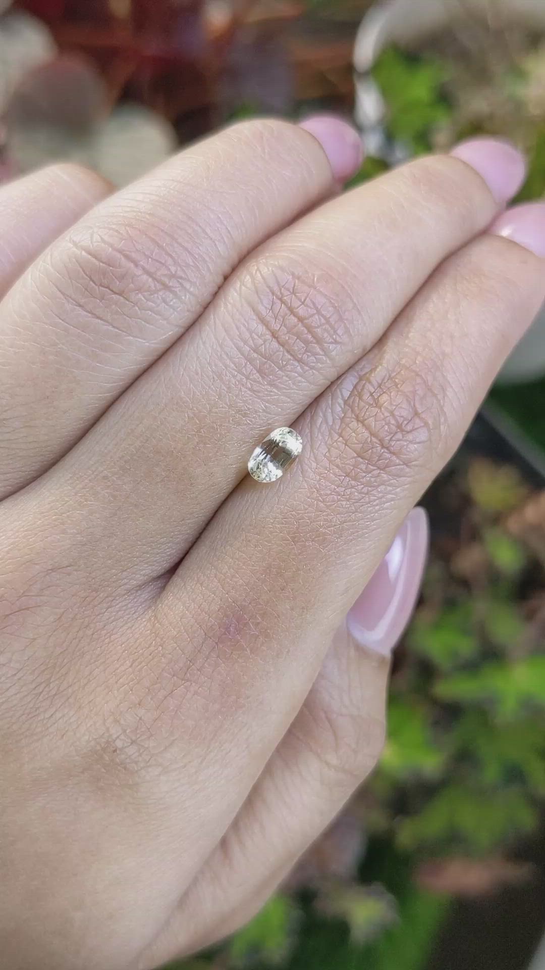 0.98 Ct. Yellow Sapphire from Ceylon (Sri Lanka) Size Video
