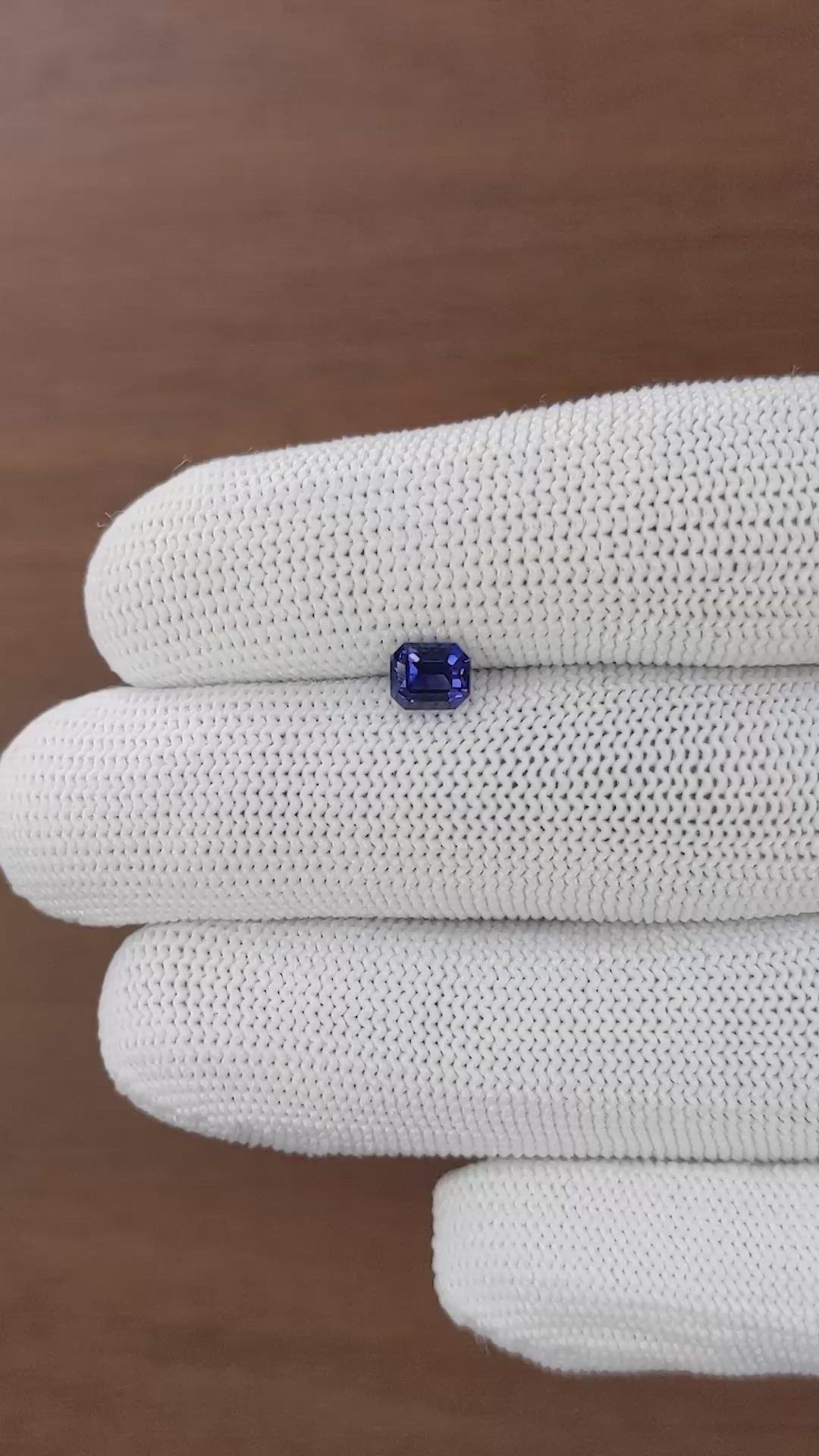 1.08 Ct. Color Change Sapphire from Tanzania Size Video