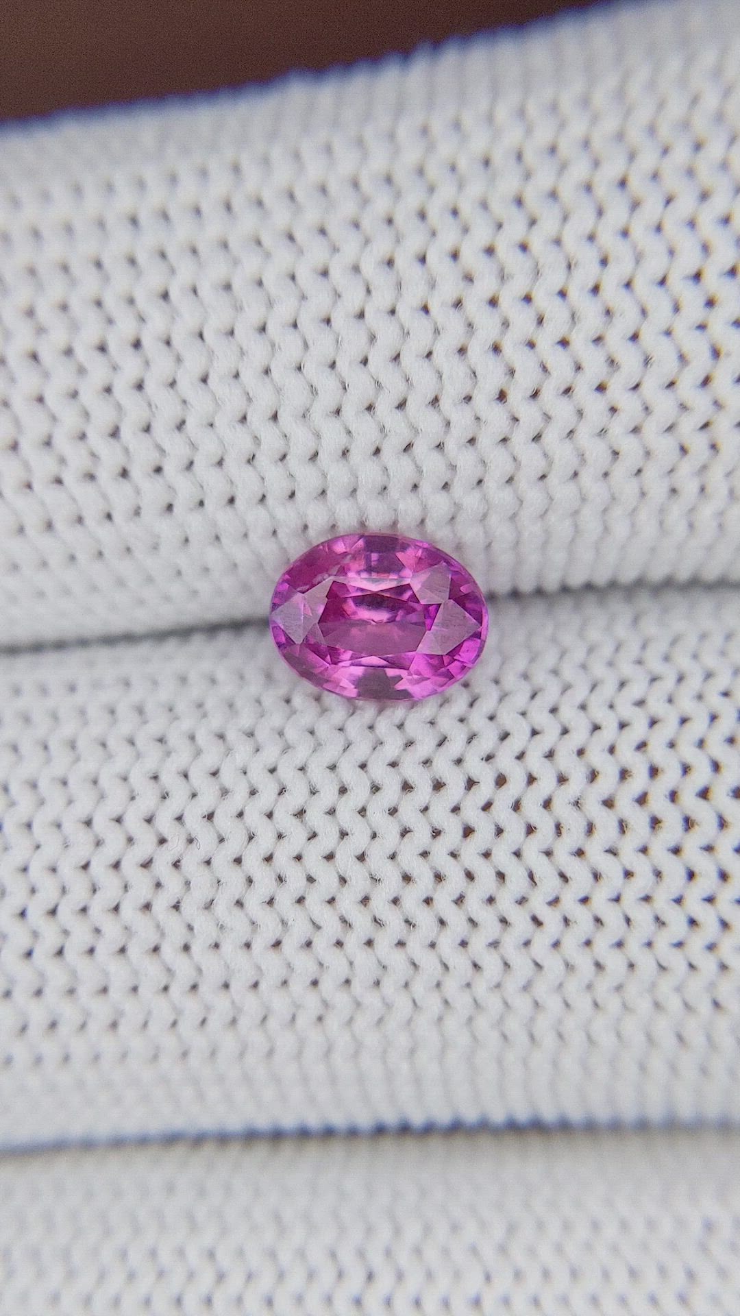 1.08 Ct. Purplish Pink Sapphire from Ceylon (Sri Lanka) Size Video