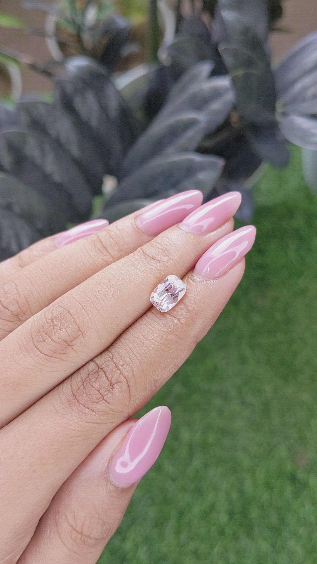 2.04 Ct. Peach Sapphire from Ceylon (Sri Lanka) Size Video